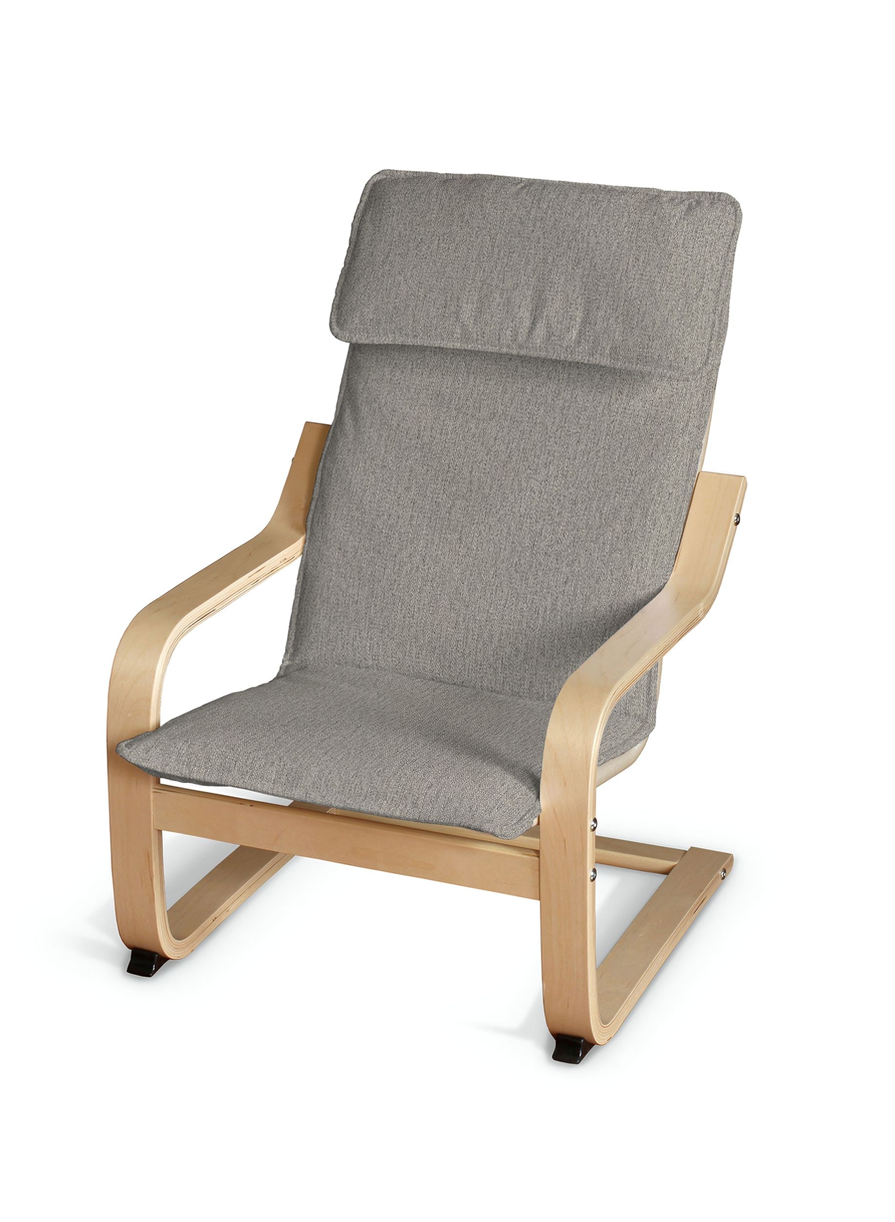 Coussin de fauteuil enfant Poäng couleur gris tissu tresse