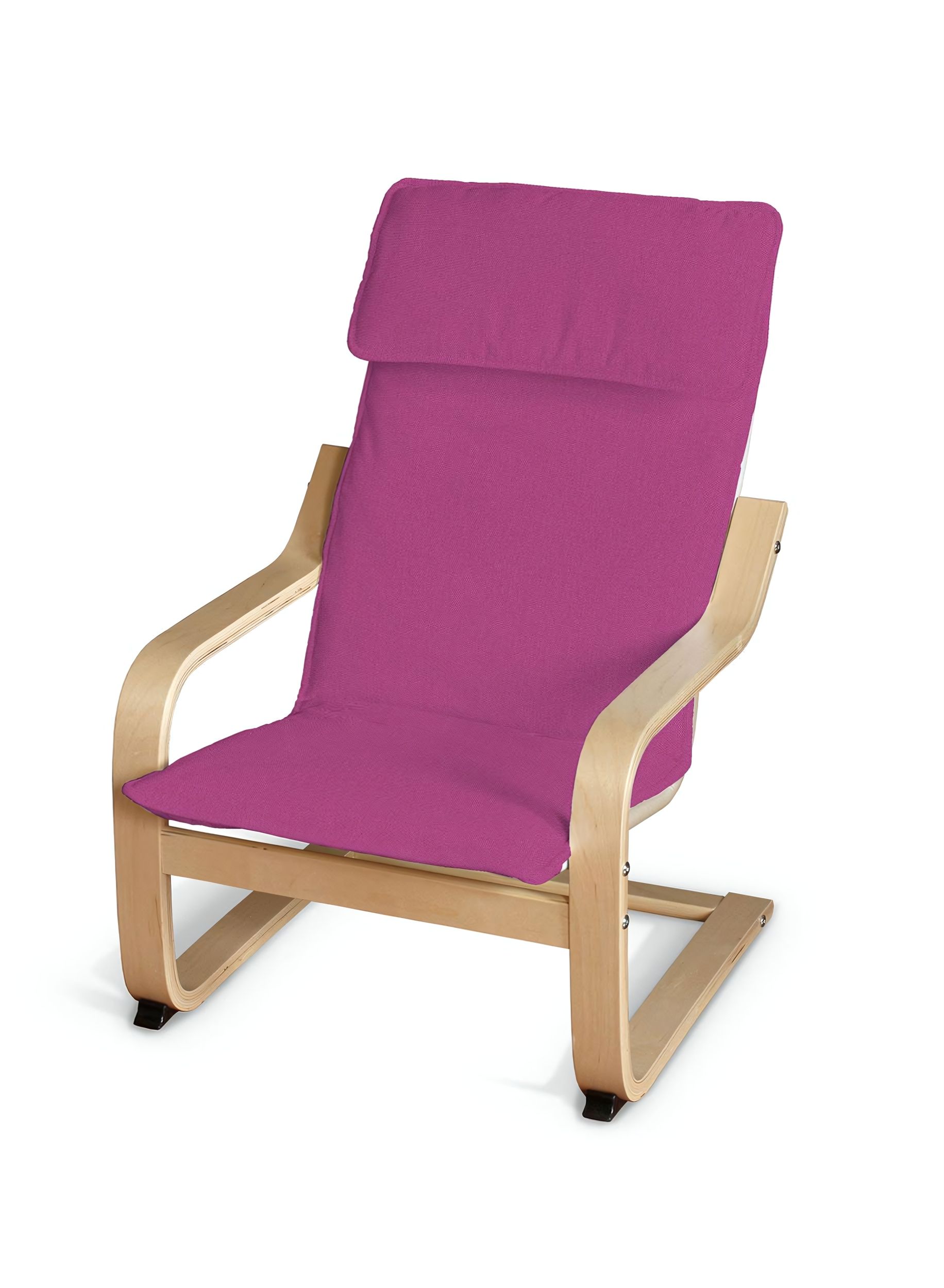 Coussin de fauteuil enfant Poäng couleur rose tissu tresse