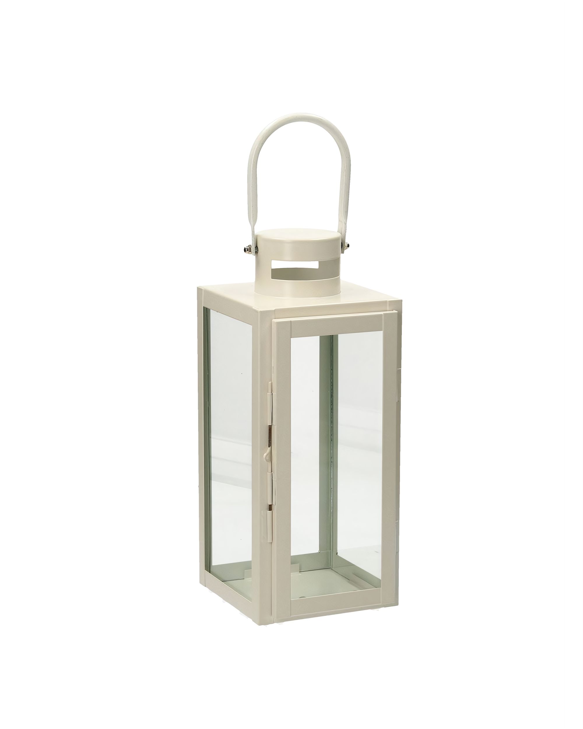 Lanterne en métal Elegance White 40 cm