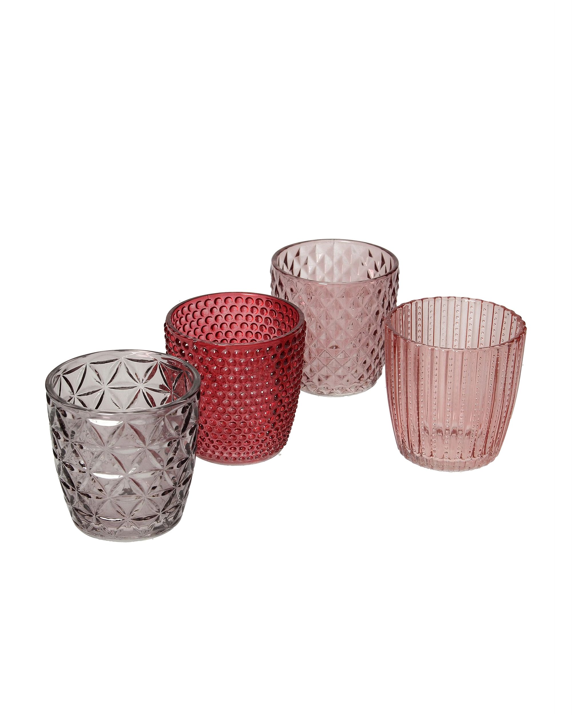 Bougeoirs Altare 4pc pink