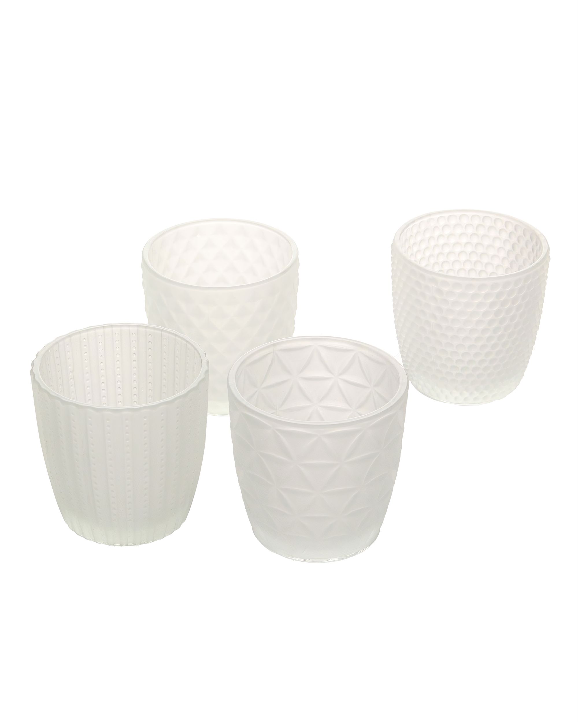 Bougeoirs Altare 4 pcs. milk glass