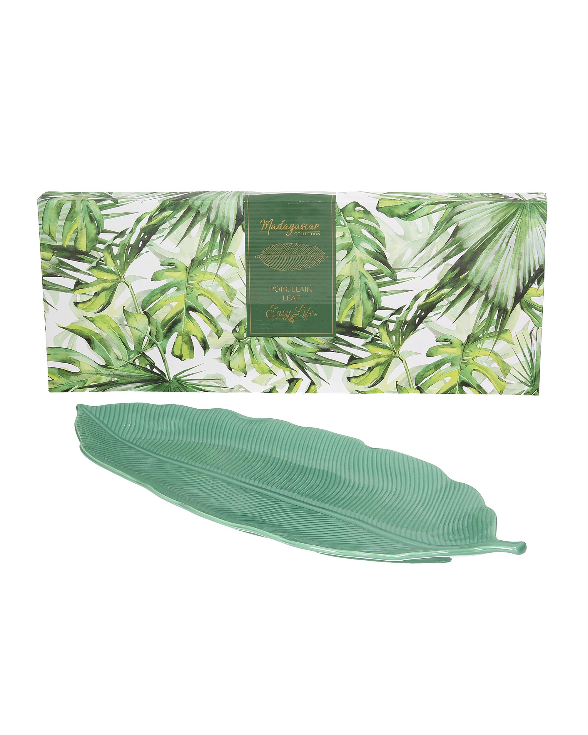 Plat Jungle Leaves 47cm light green (hover)