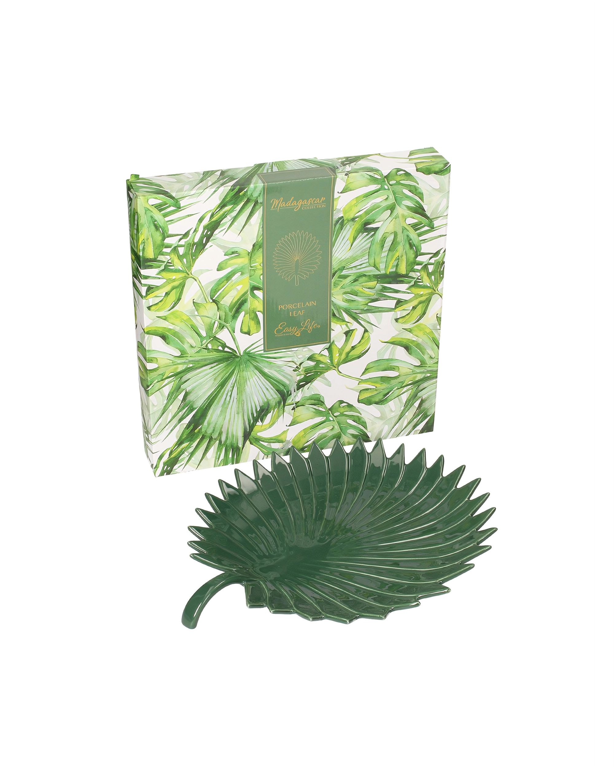 Plat Jungle Leaves 35cm vert (hover)