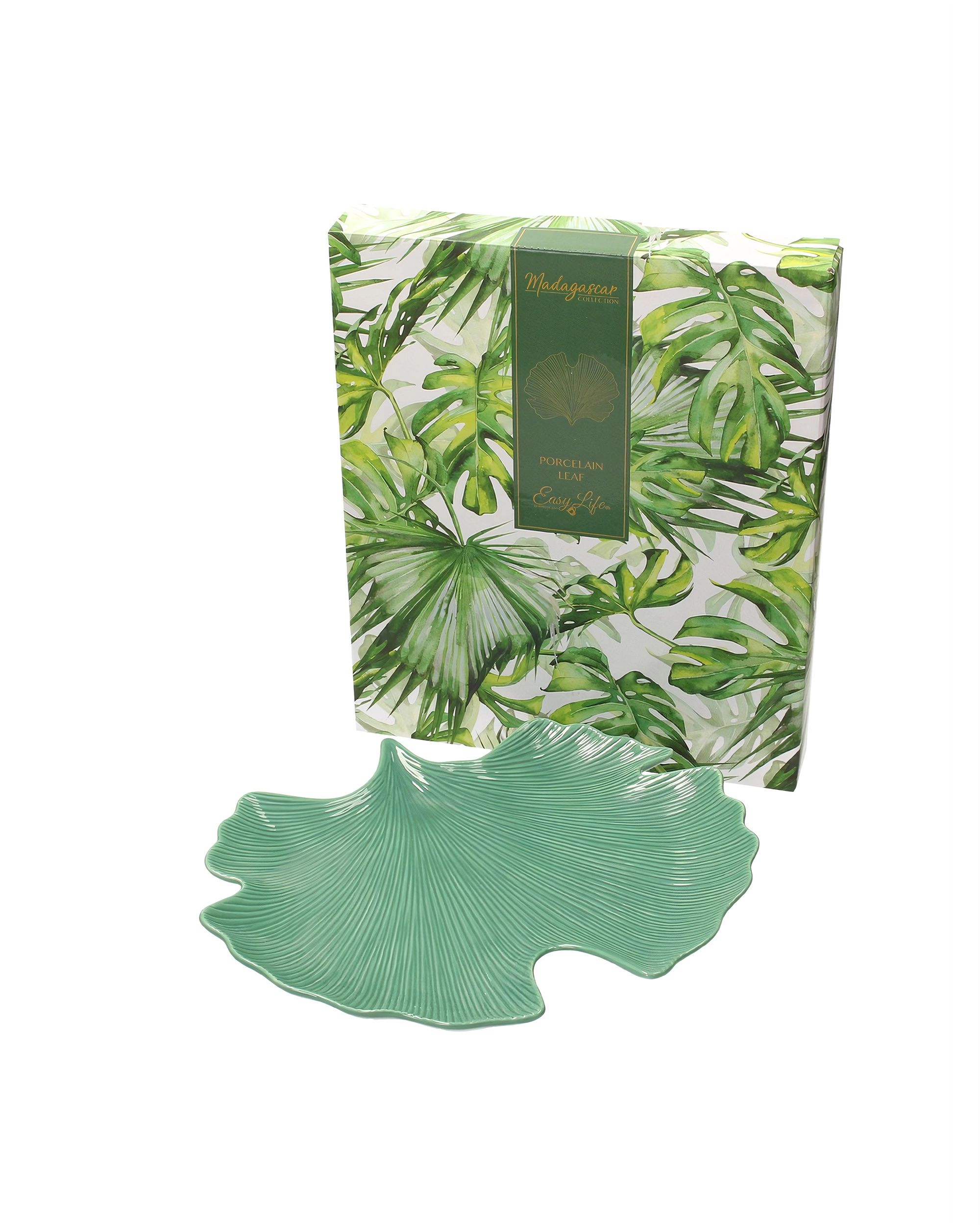 Plat Jungle Leaves 35cm light green (hover)
