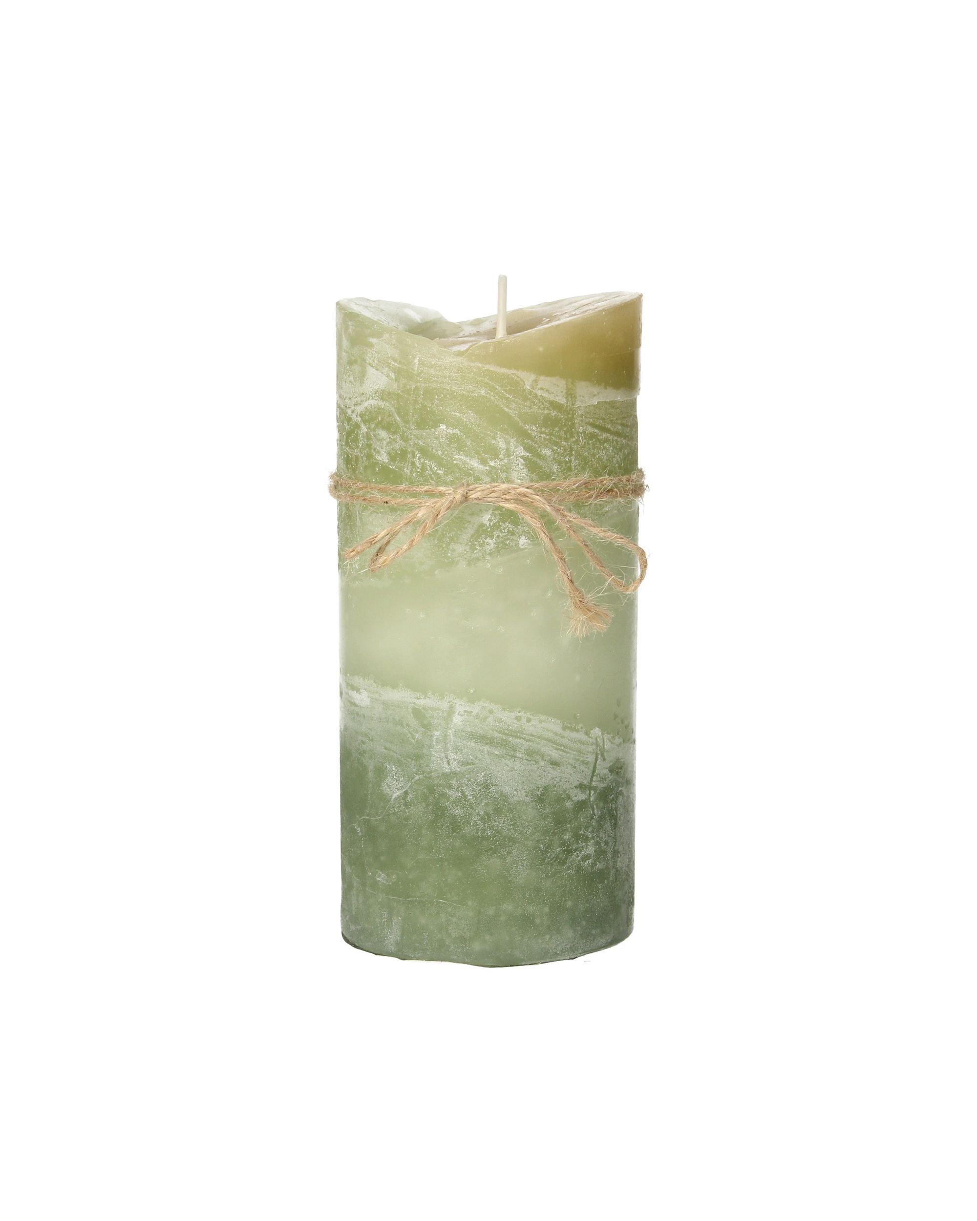 Bougie Dorotea 15 cm olive (hover)