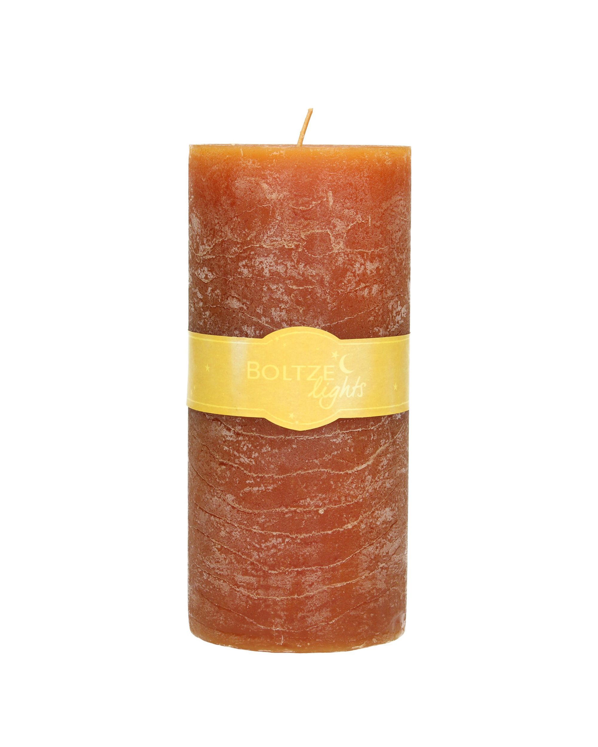Bougie Lea 20cm orange (hover)