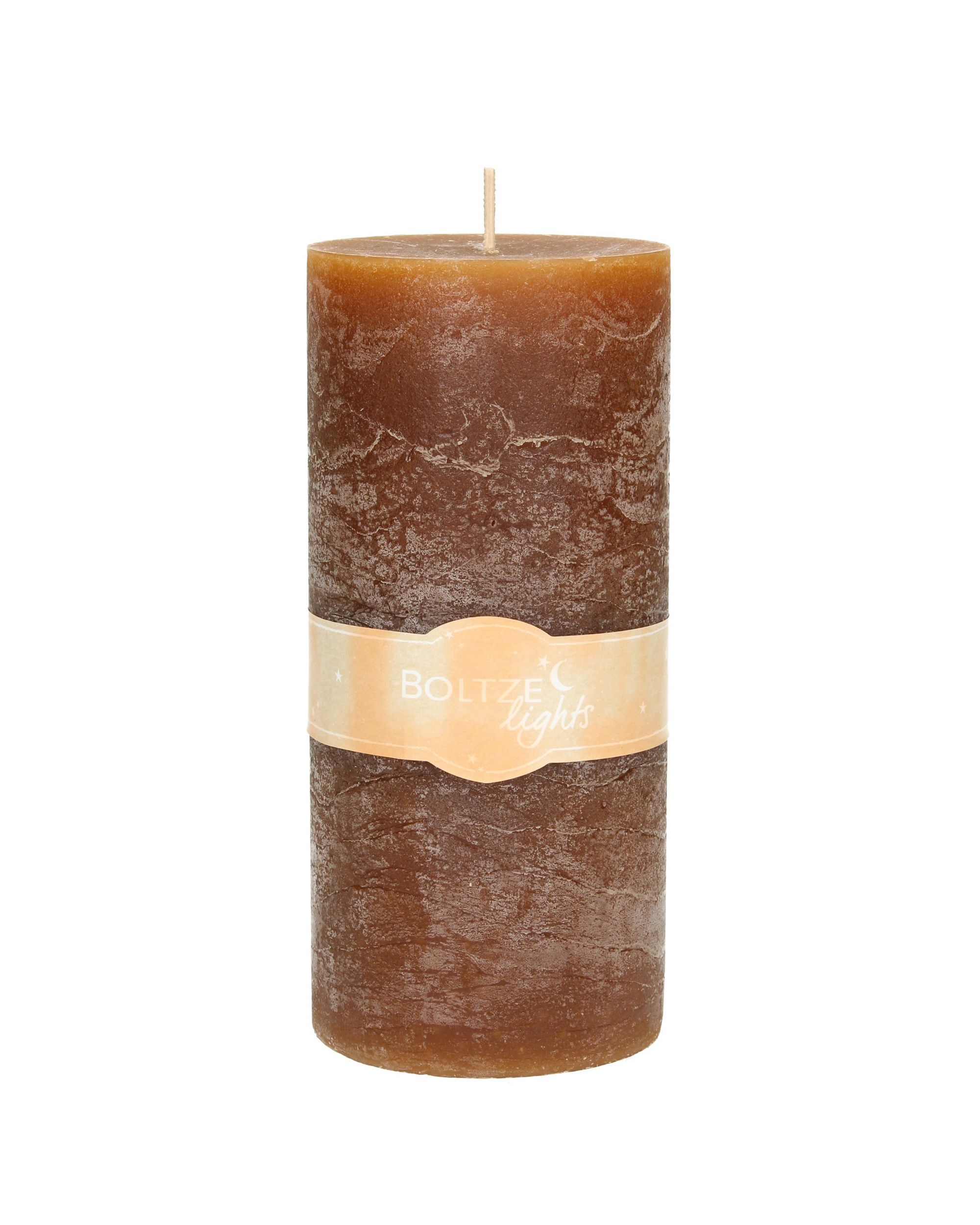 Bougie Lea 20cm brown (hover)