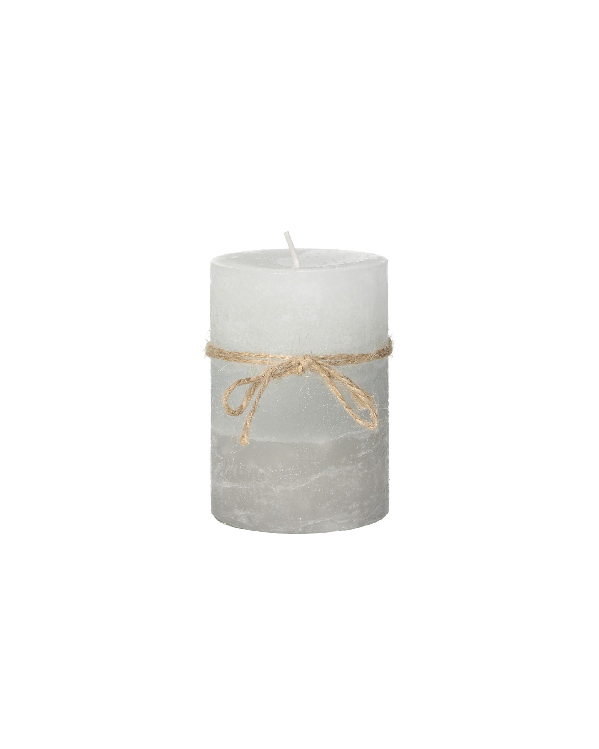 Bougie Silvia 10cm light grey (hover)