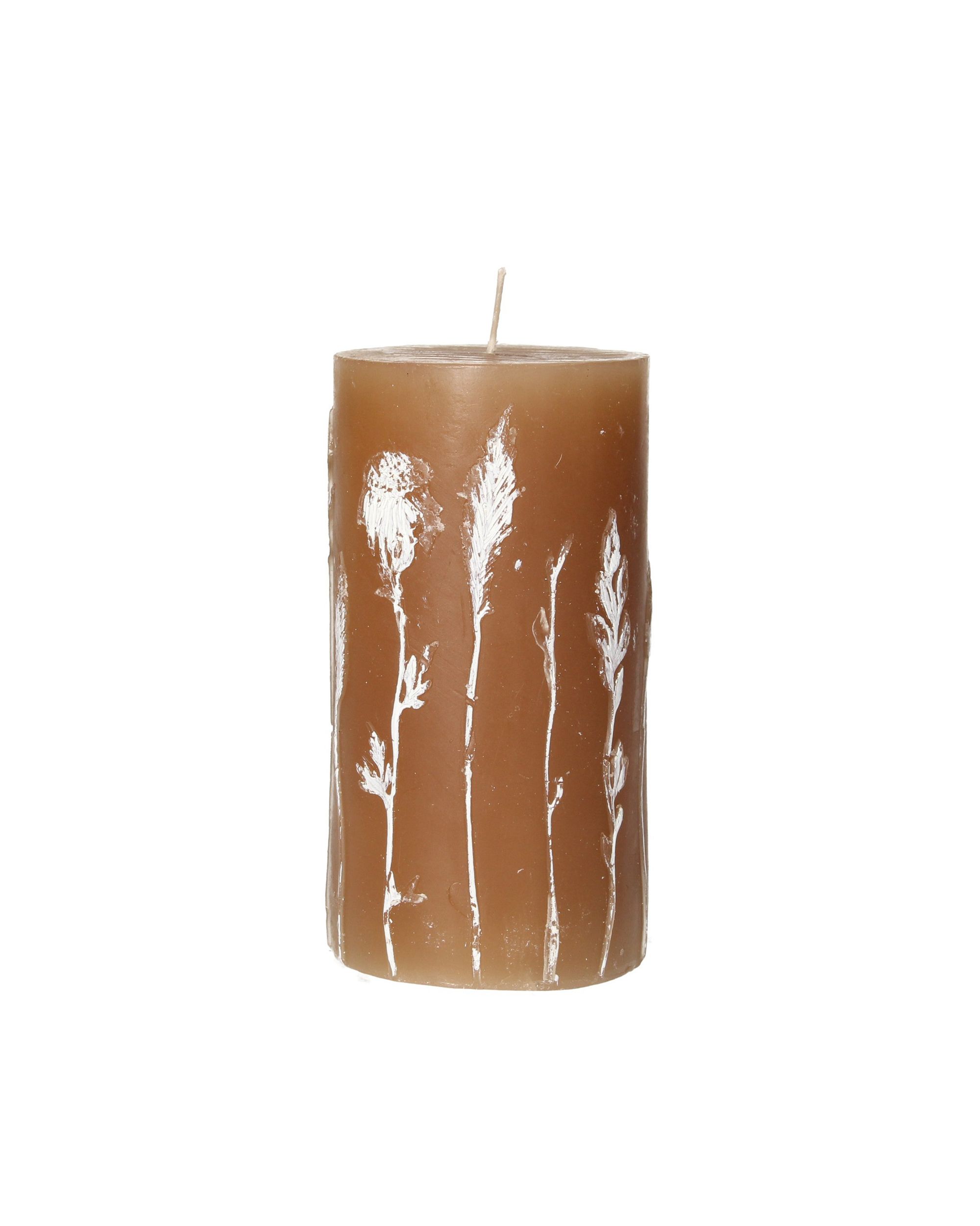 Bougie Giulia 13cm light brown (hover)