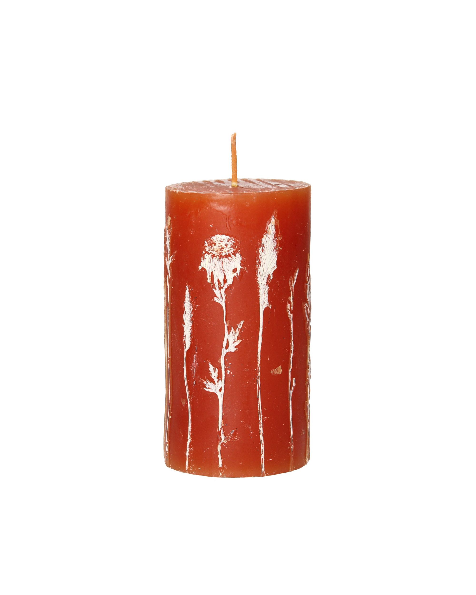 Bougie Giulia 13cm orange (hover)