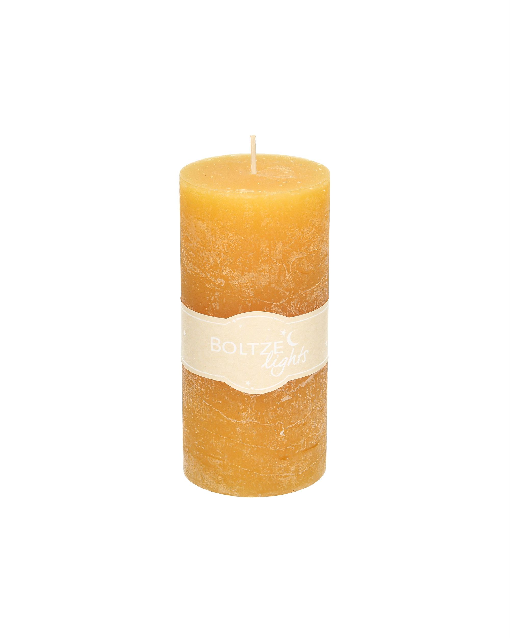 Bougie Lea 15cm mustard