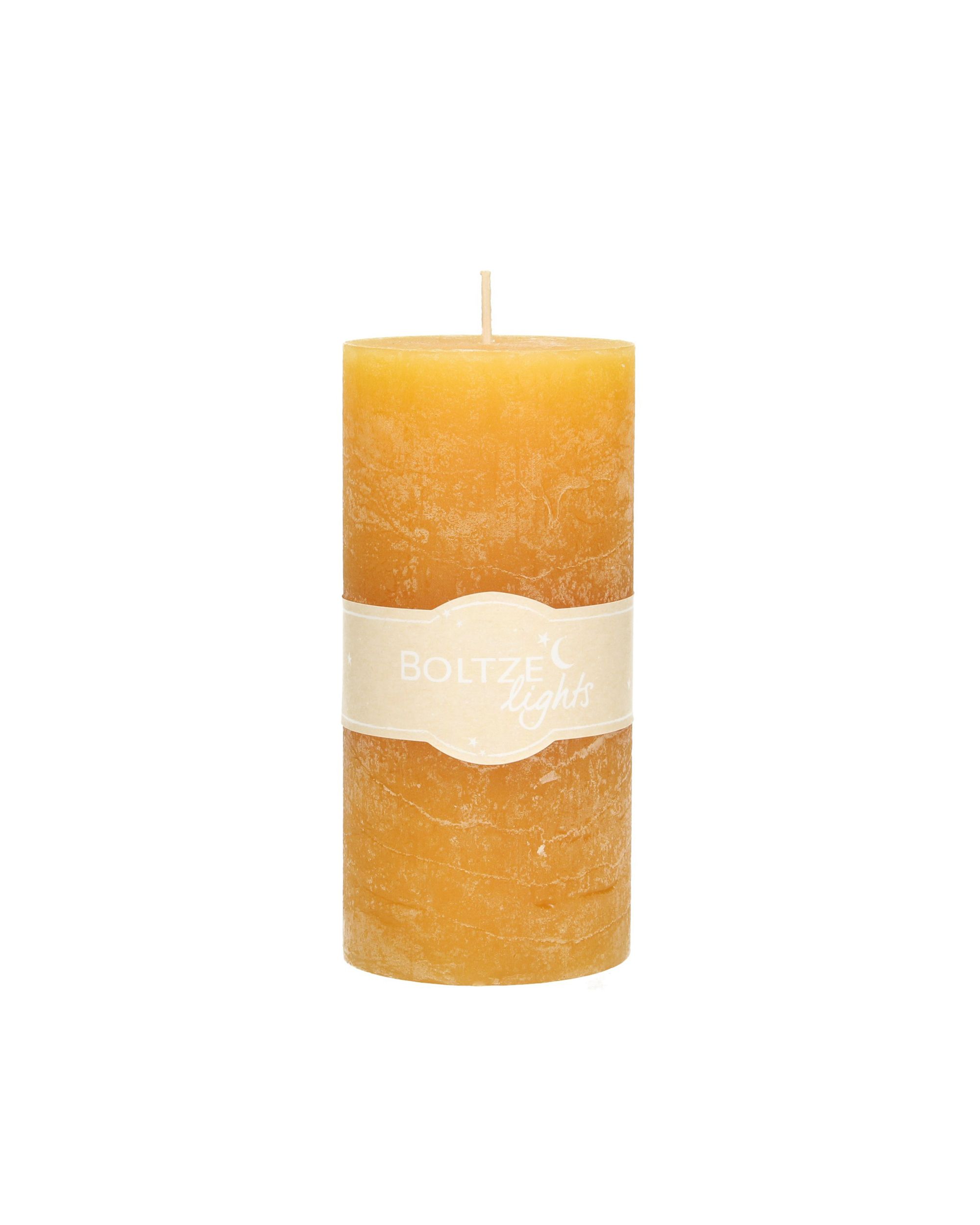 Bougie Lea 15cm mustard (hover)