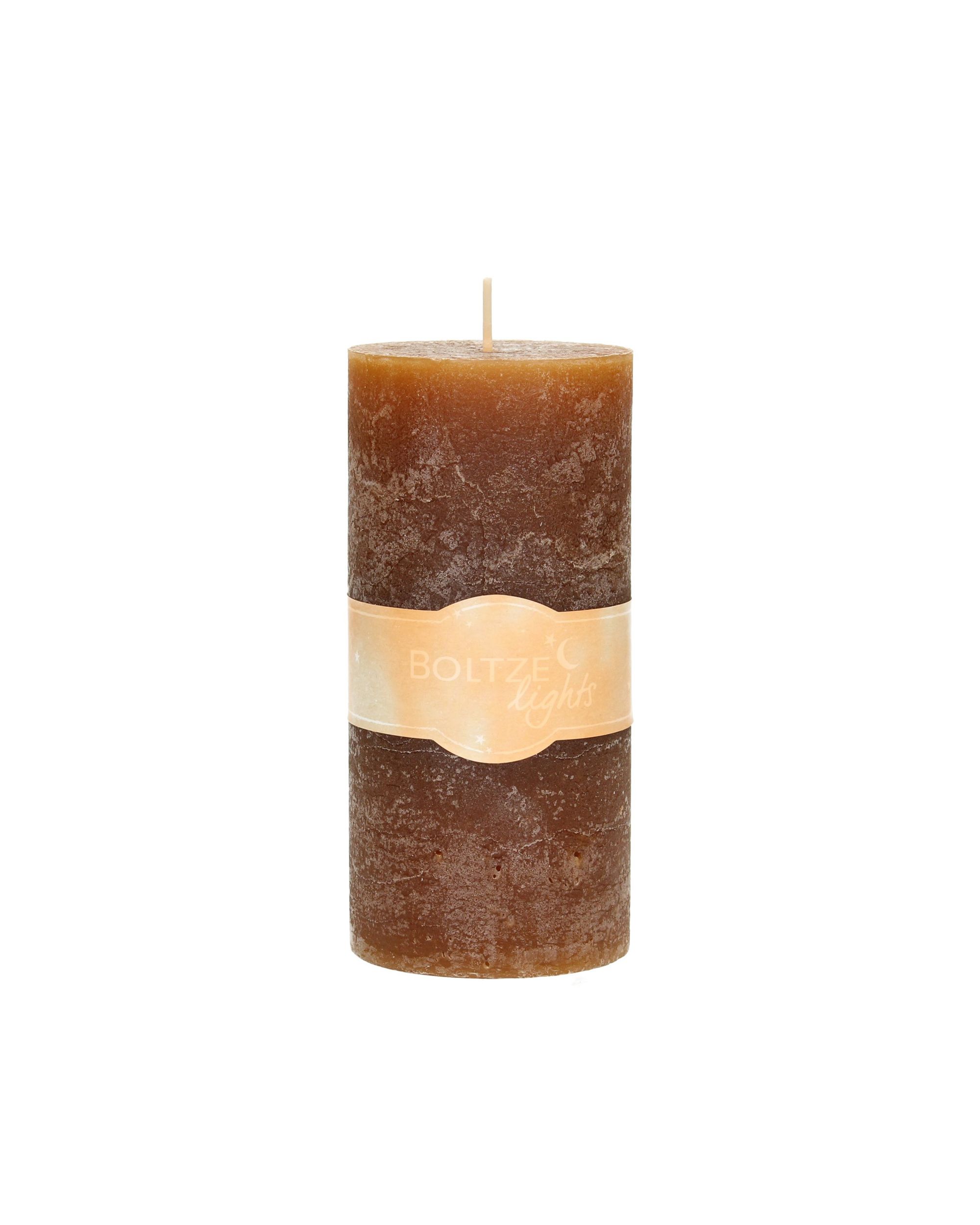 Bougie Lea 15cm brown (hover)