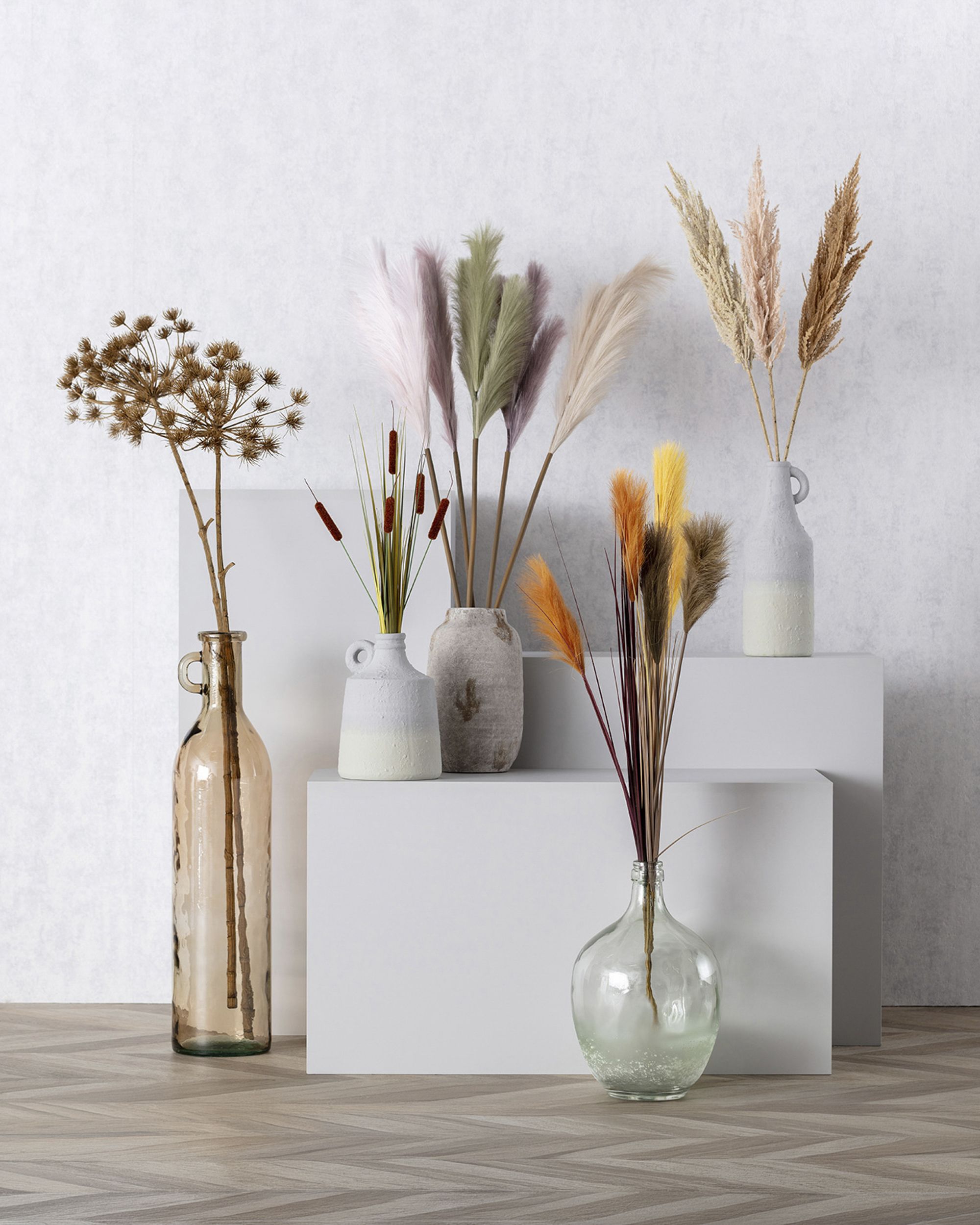 Herbe de la pampa 110cm beige (hover)