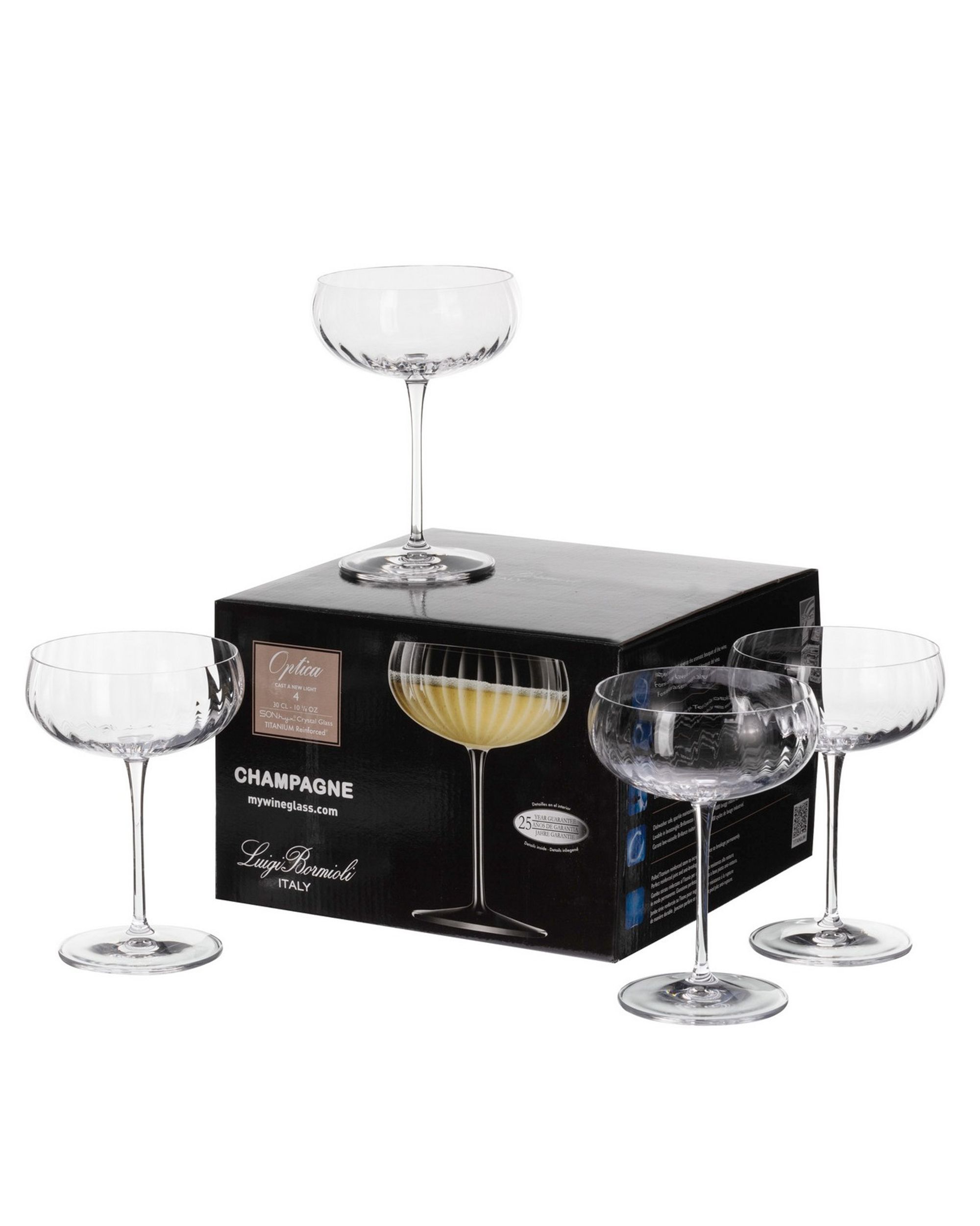 Verres à champagne Ottico 4pc. 300ml (hover)