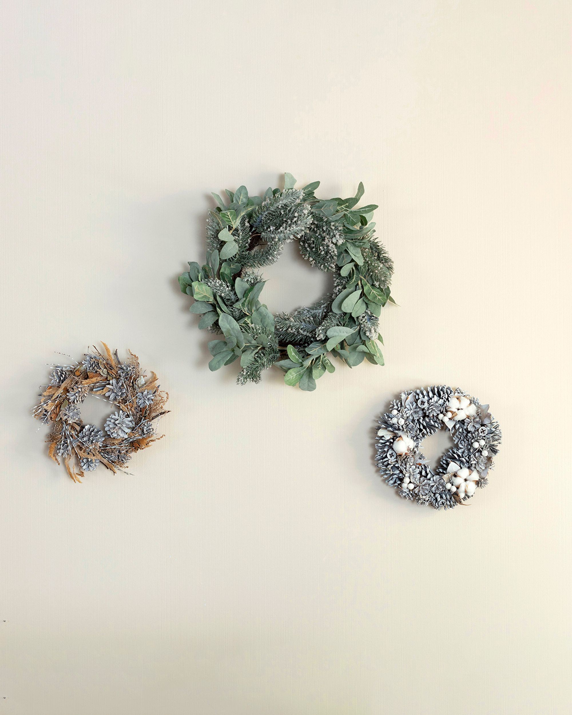 Couronne de porte Ice Christmas ⌀50cm (hover)