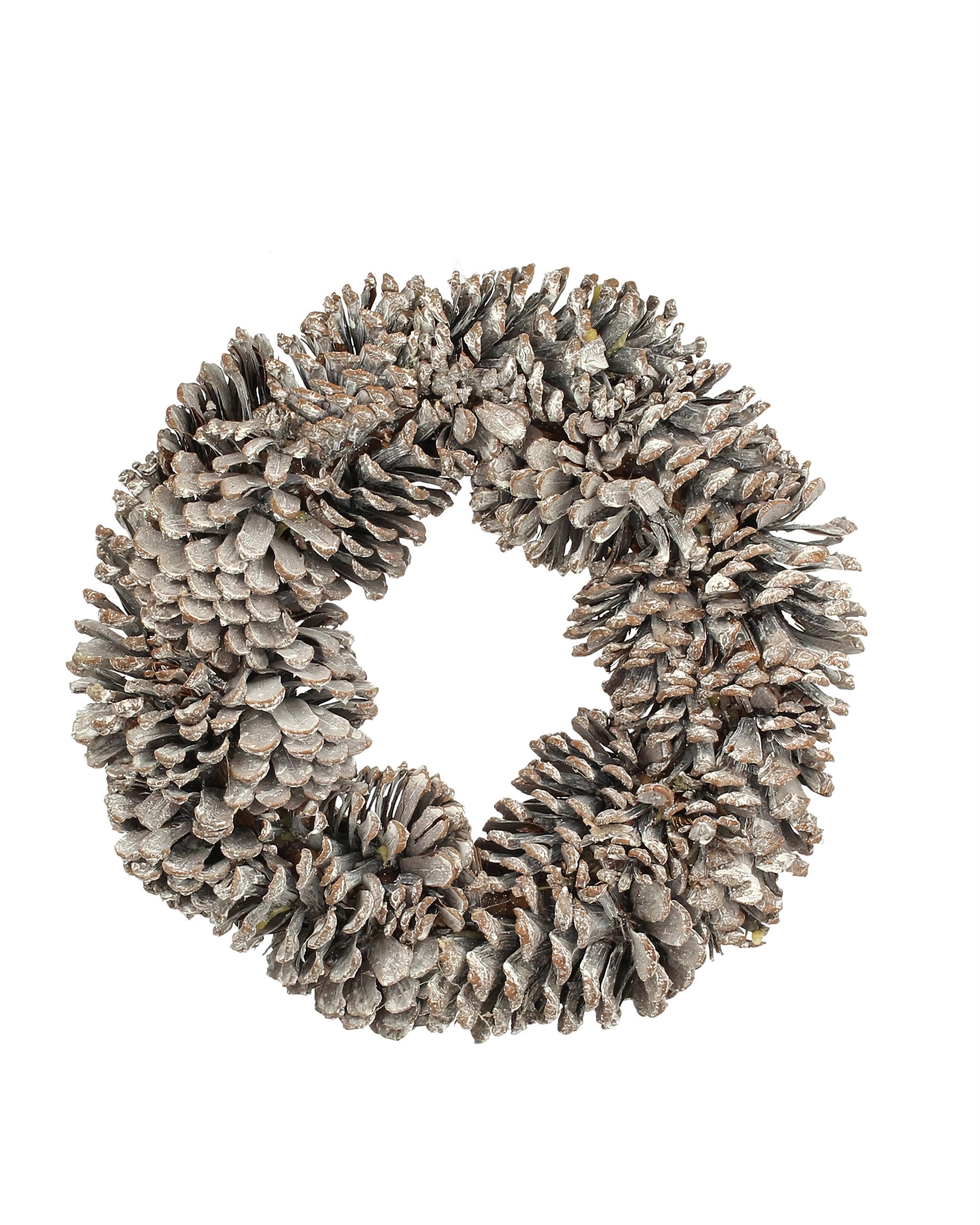 Couronne de porte Winter Cone ⌀30cm natural