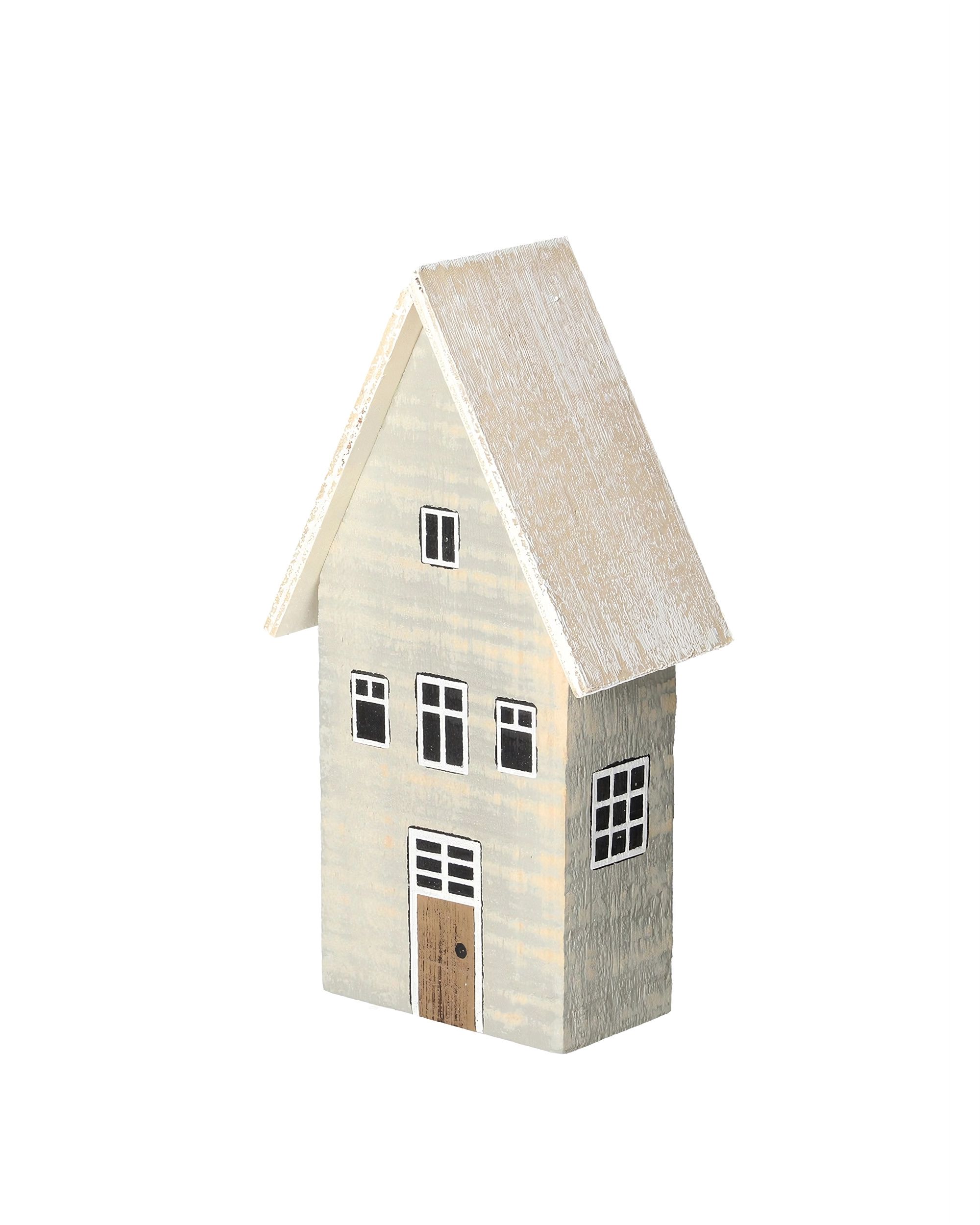 Dekoracja Maison de neige 19cm blanc gris