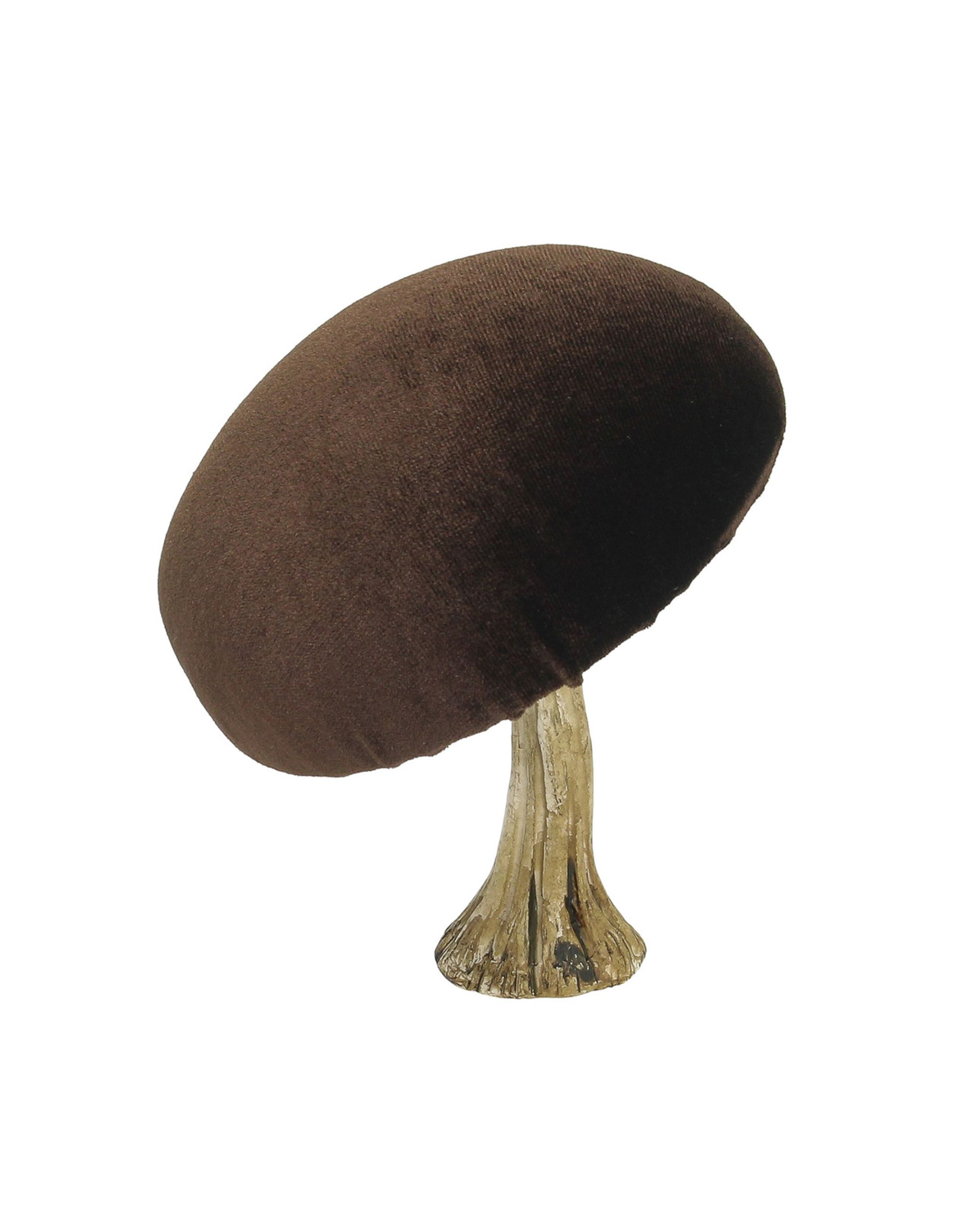 Décoration Velvet Mushroom 12 cm brown (hover)