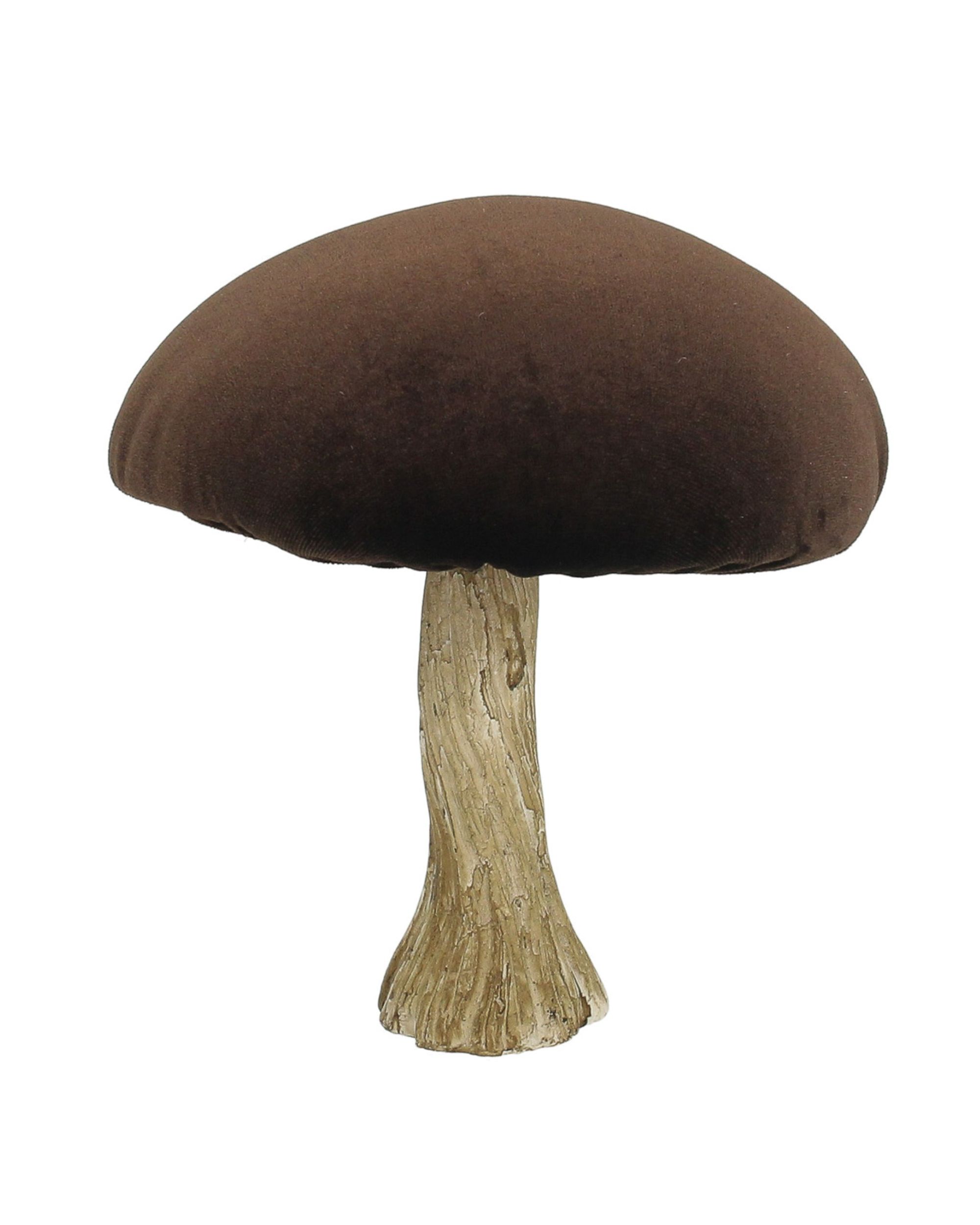 Décoration Velvet Mushroom 17 cm brown (hover)