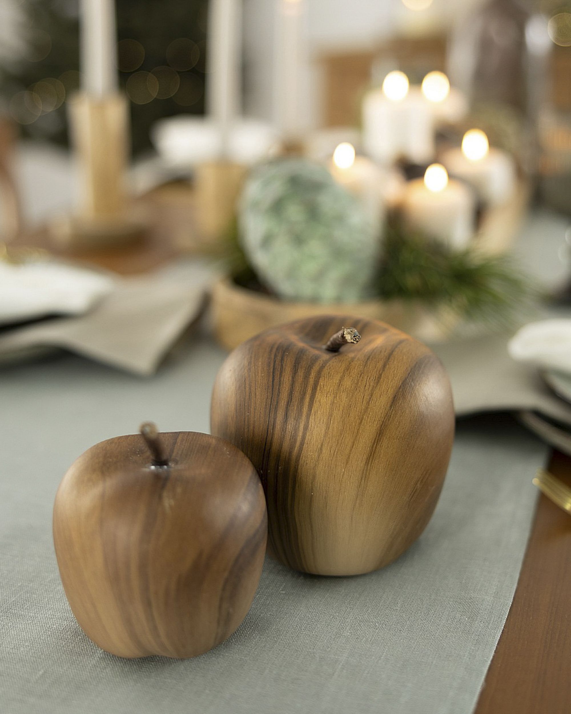 Décoration Wooden Apple I 12 cm (hover)