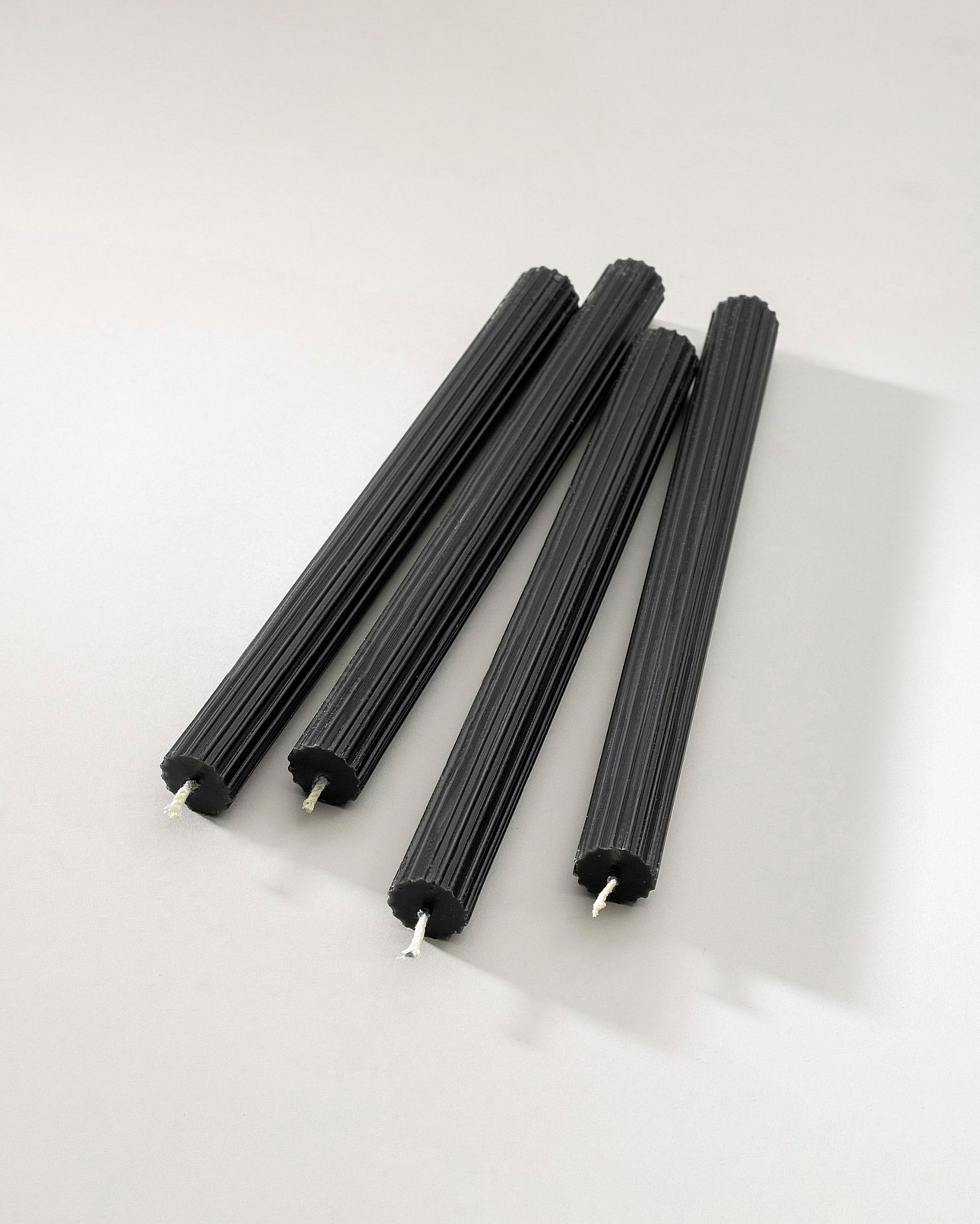 Set de bougies décoratives Noir 2x25 cm