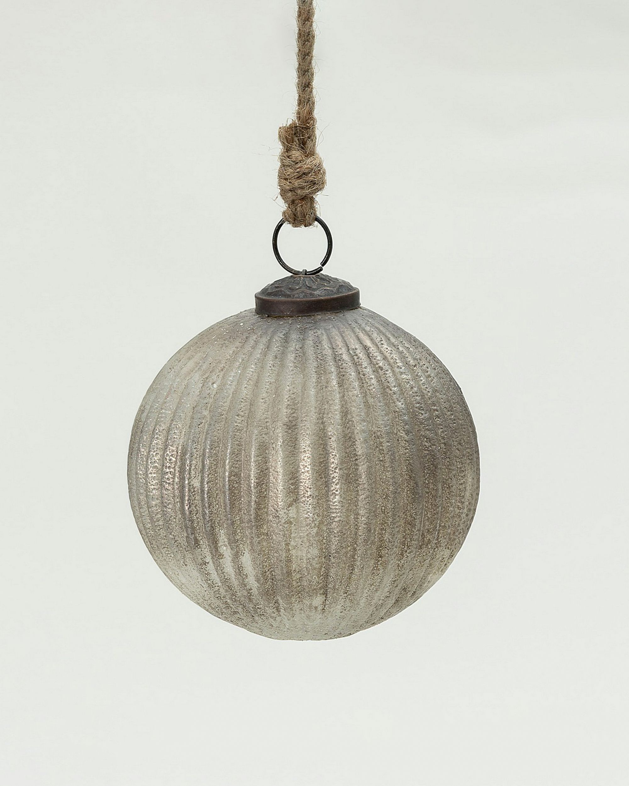 Boule de Noël en verre Vintage Smoke 10 cm
