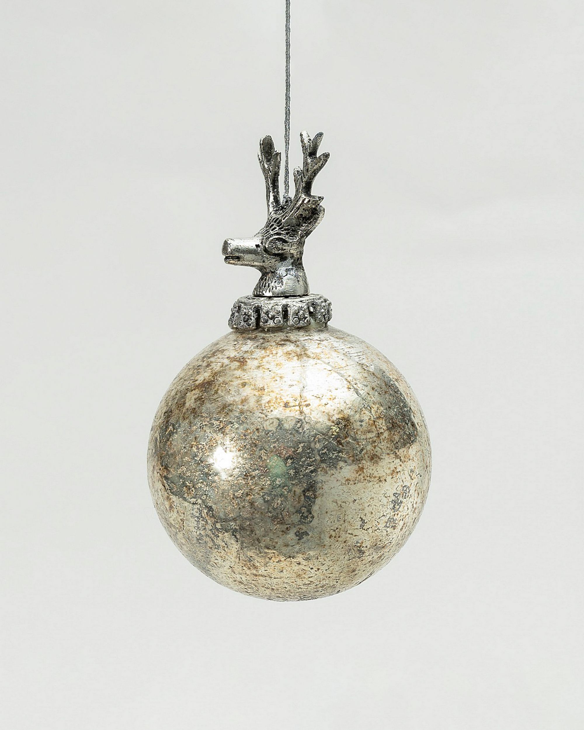 Boule de Noël en verre Royal Deer 10x10x16 cm