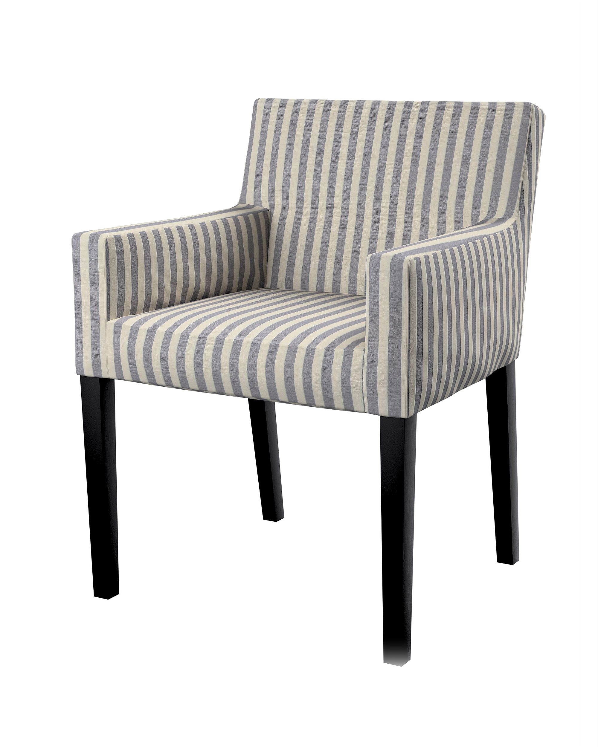 Housse pour chaise Nils couleur bleu marine tissu à motifs