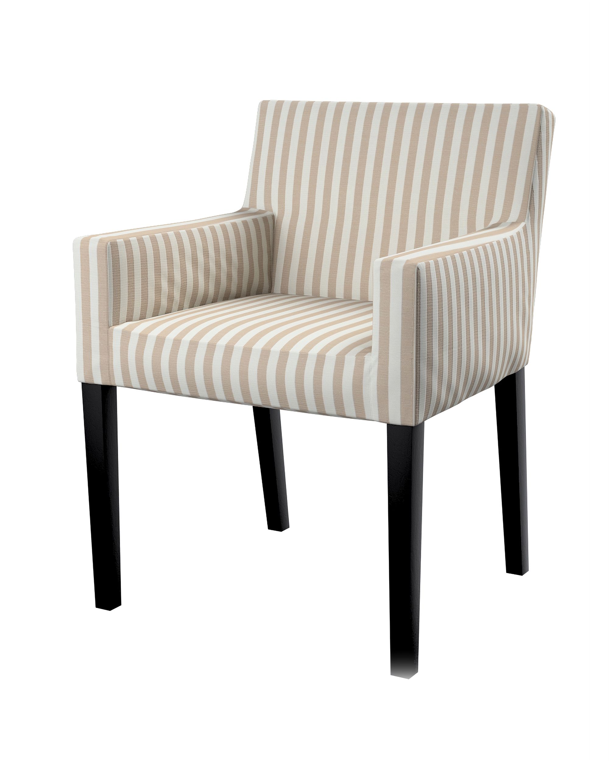 Housse pour chaise Nils couleur beige tissu à motifs