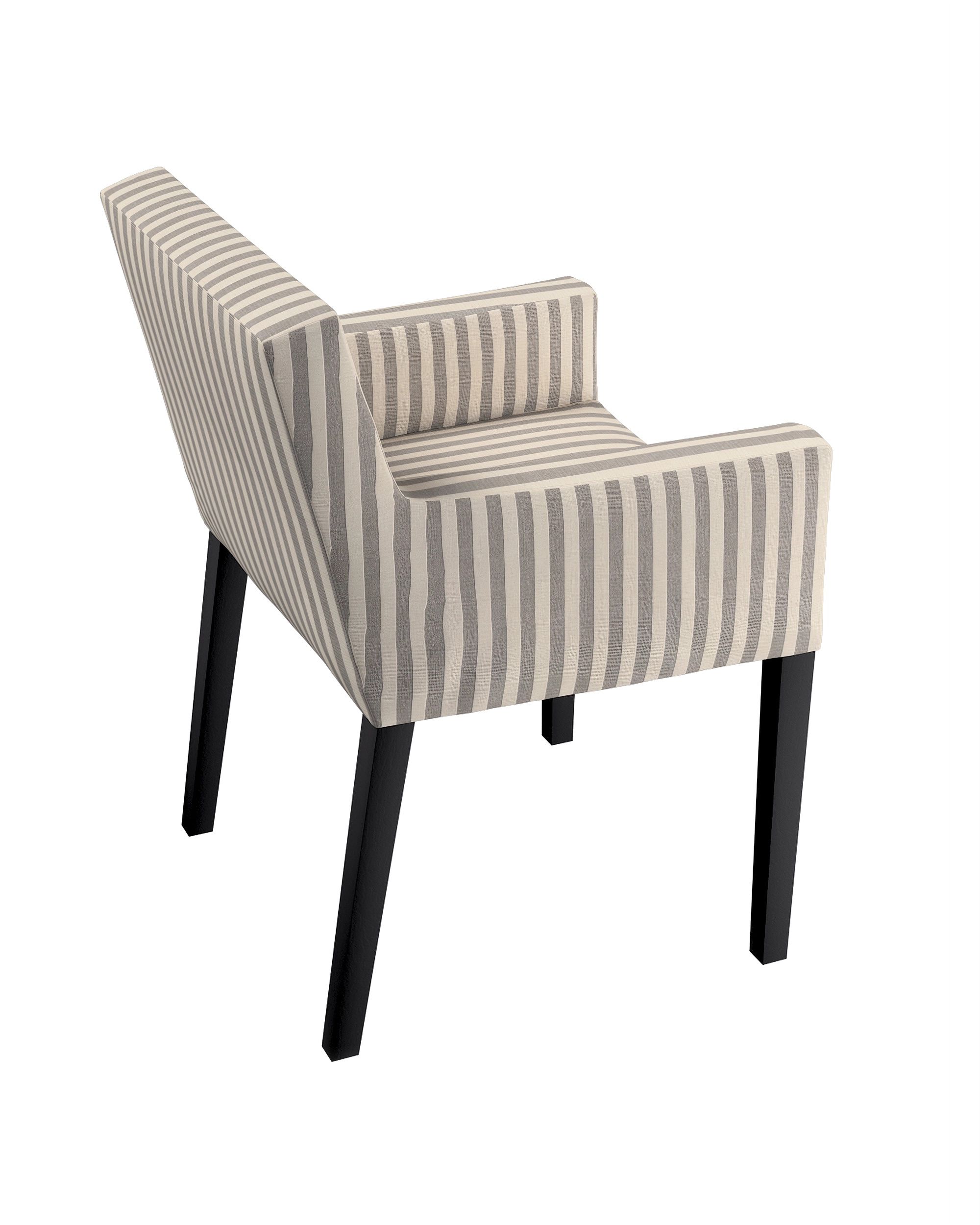 Housse pour chaise Nils couleur gris tissu à motifs (hover)