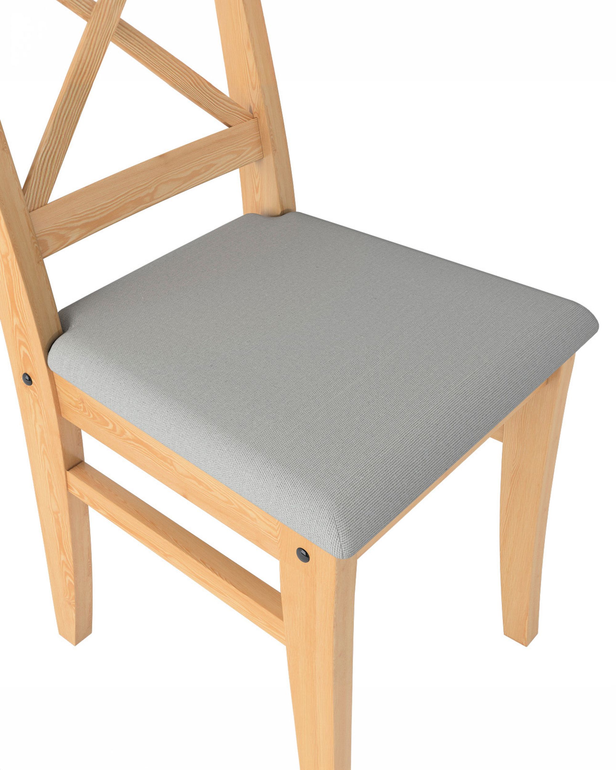 Housse pour chaise Ingolf avec assise rembourrée couleur gris (hover)
