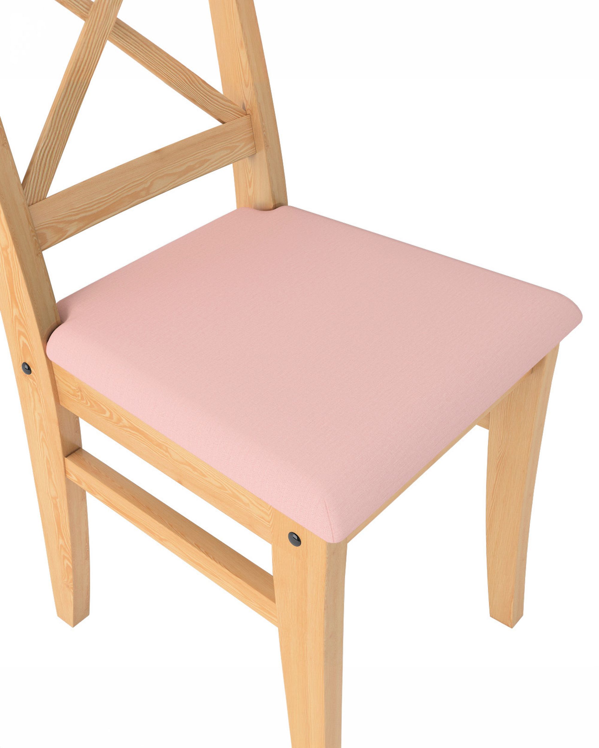 Housse pour chaise Ingolf avec assise rembourrée couleur rose (hover)