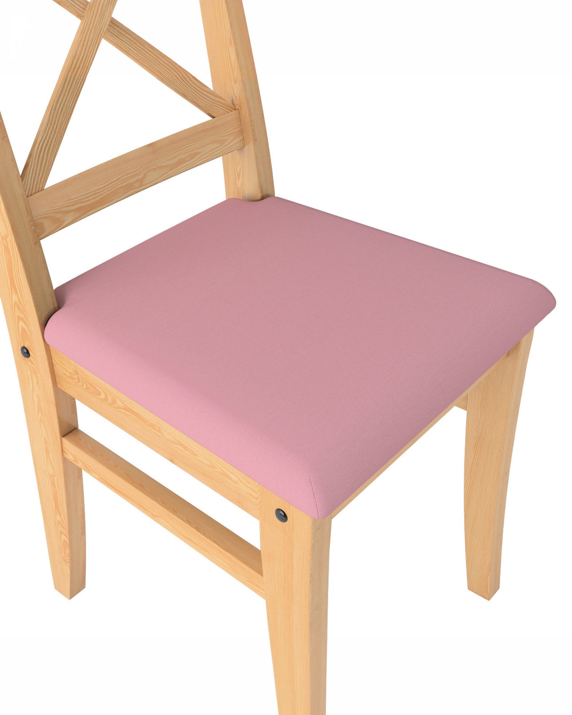 Housse pour chaise Ingolf avec assise rembourrée couleur rose (hover)