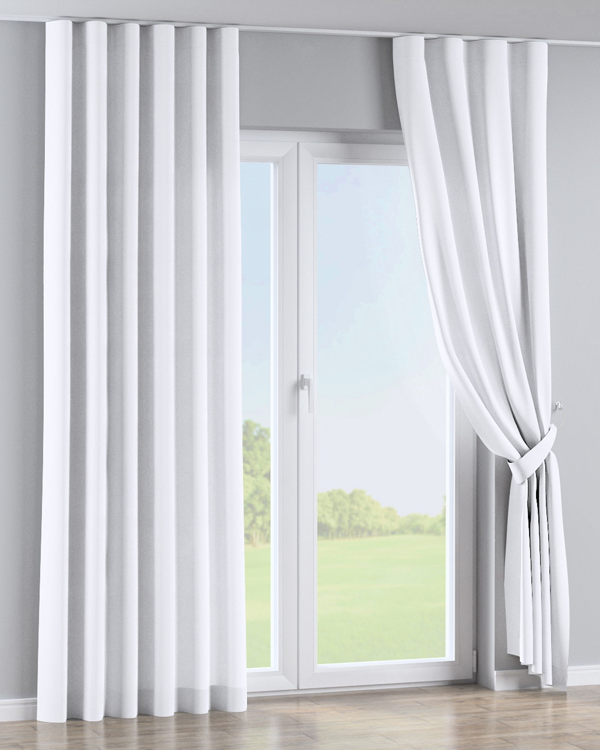 Rideau sur le ruban wave couleur blanc (hover)