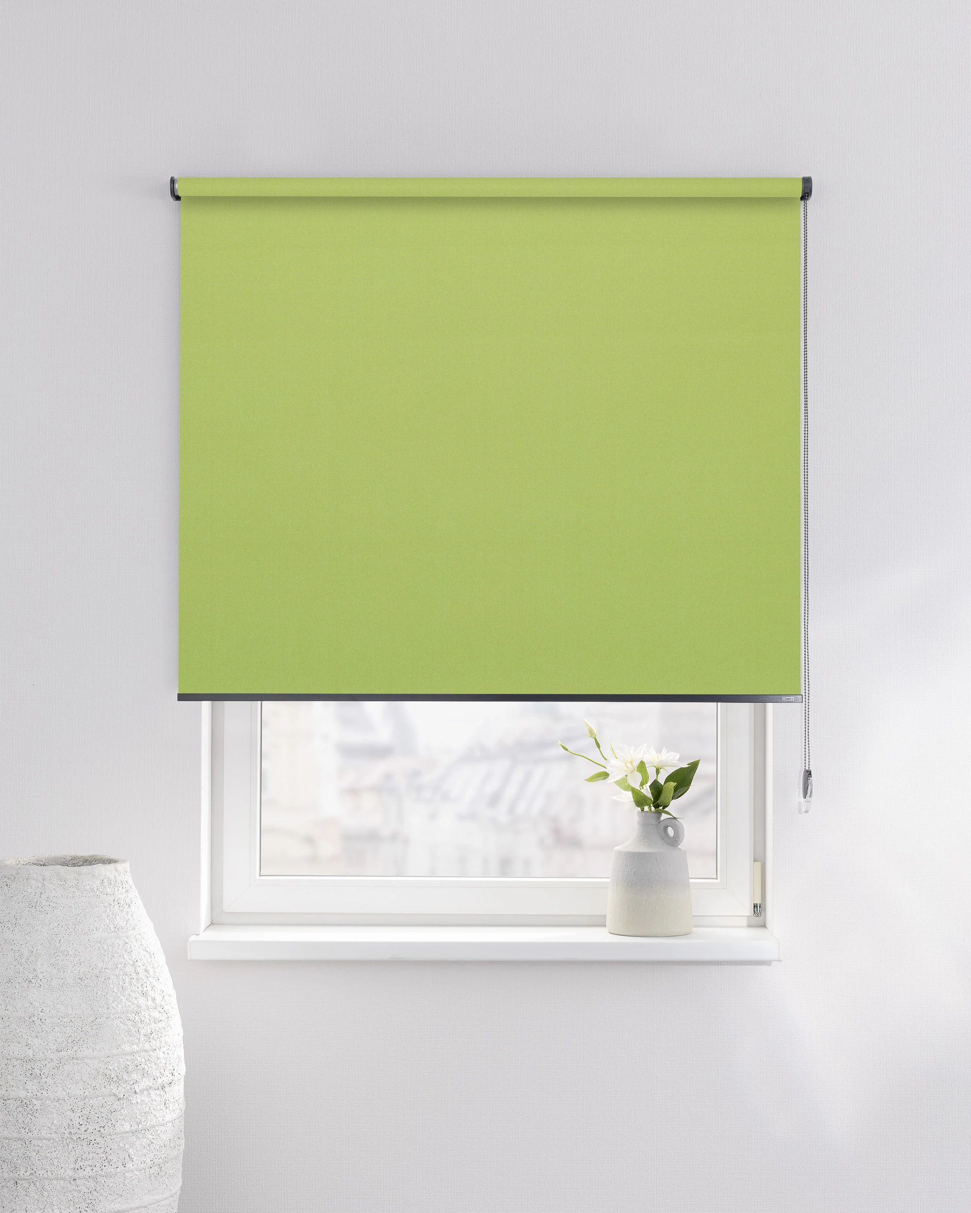Store enrouleur Classic couleur vert tissu black-out (hover)