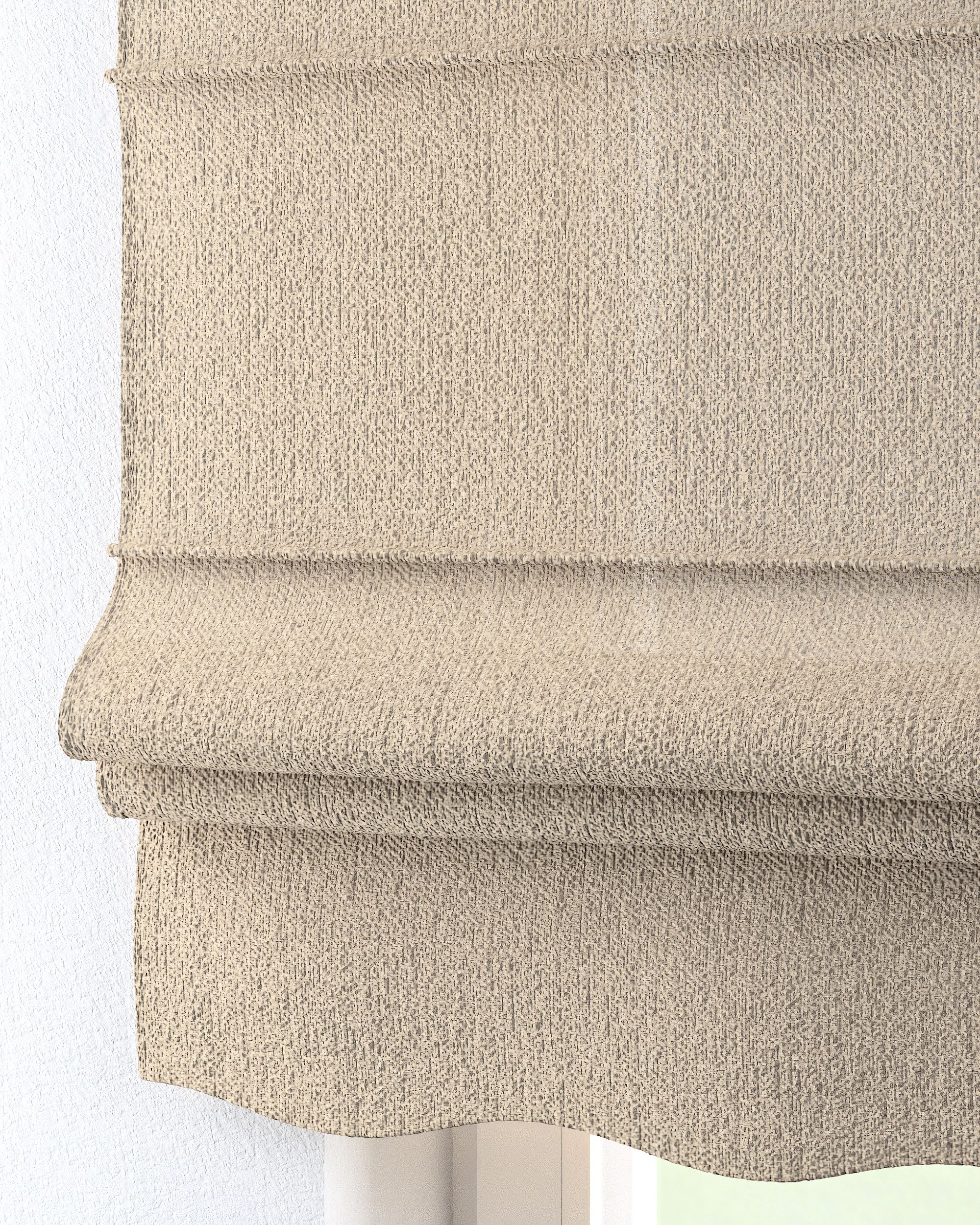 Store romain Florence couleur beige tissu tresse (hover)