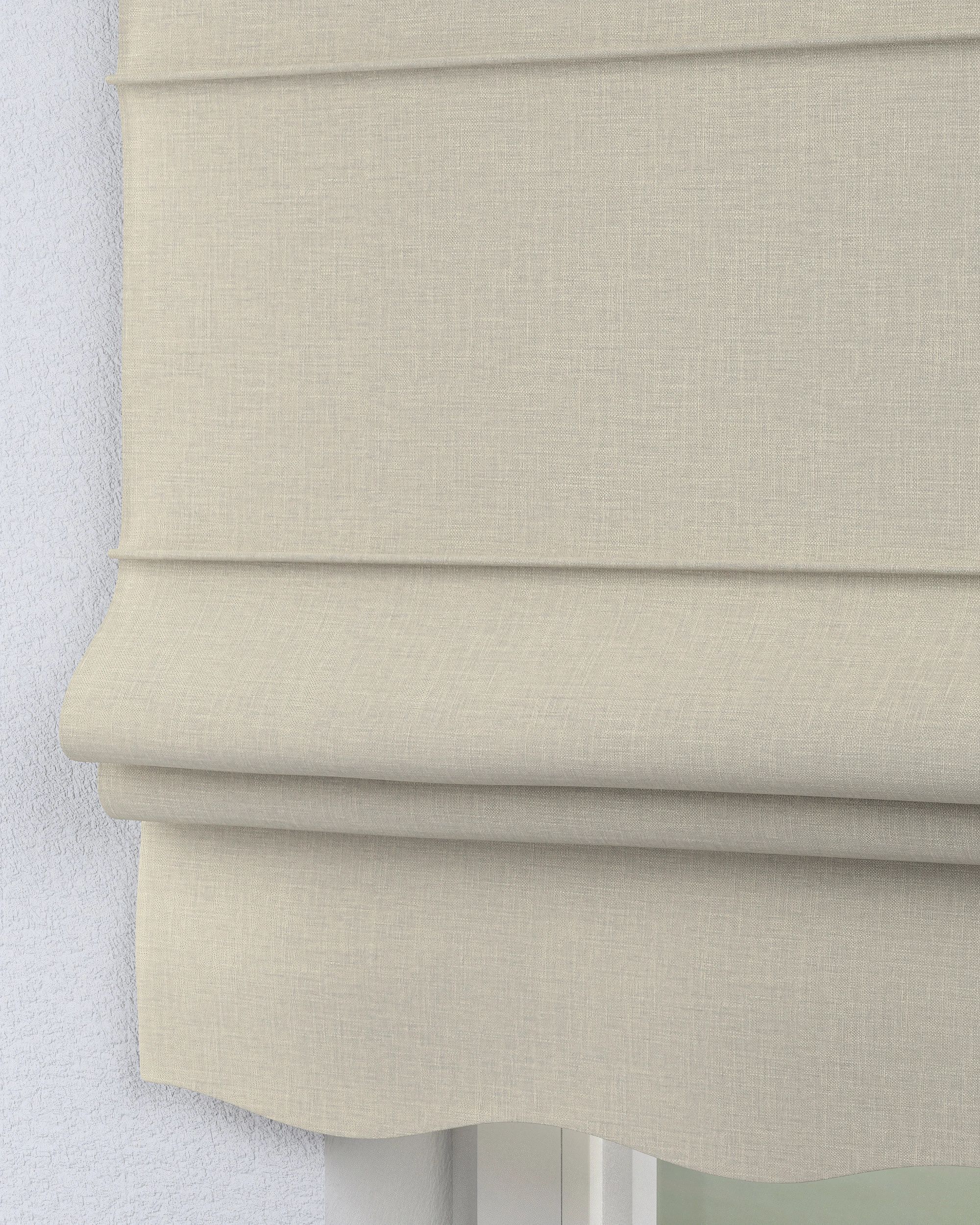 Store romain Florence couleur gris tissu tresse (hover)