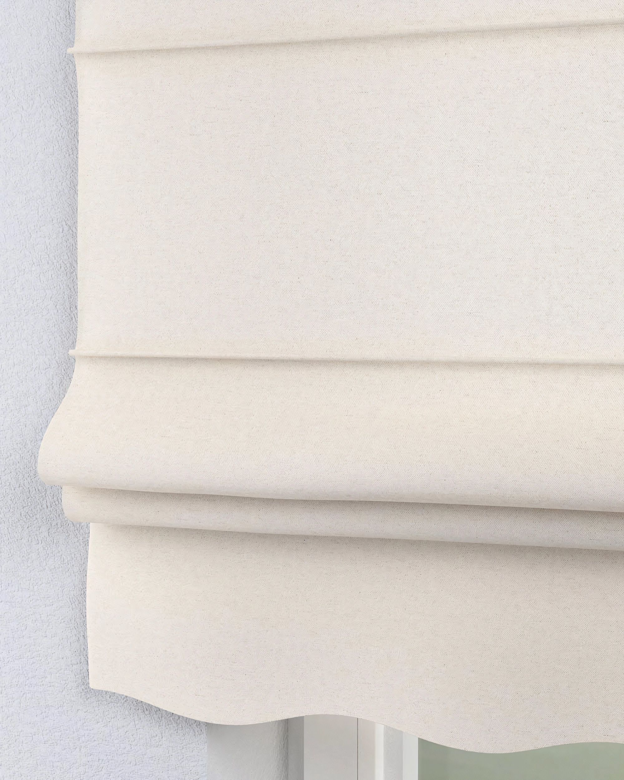Store romain Florence couleur beige tissu tresse (hover)