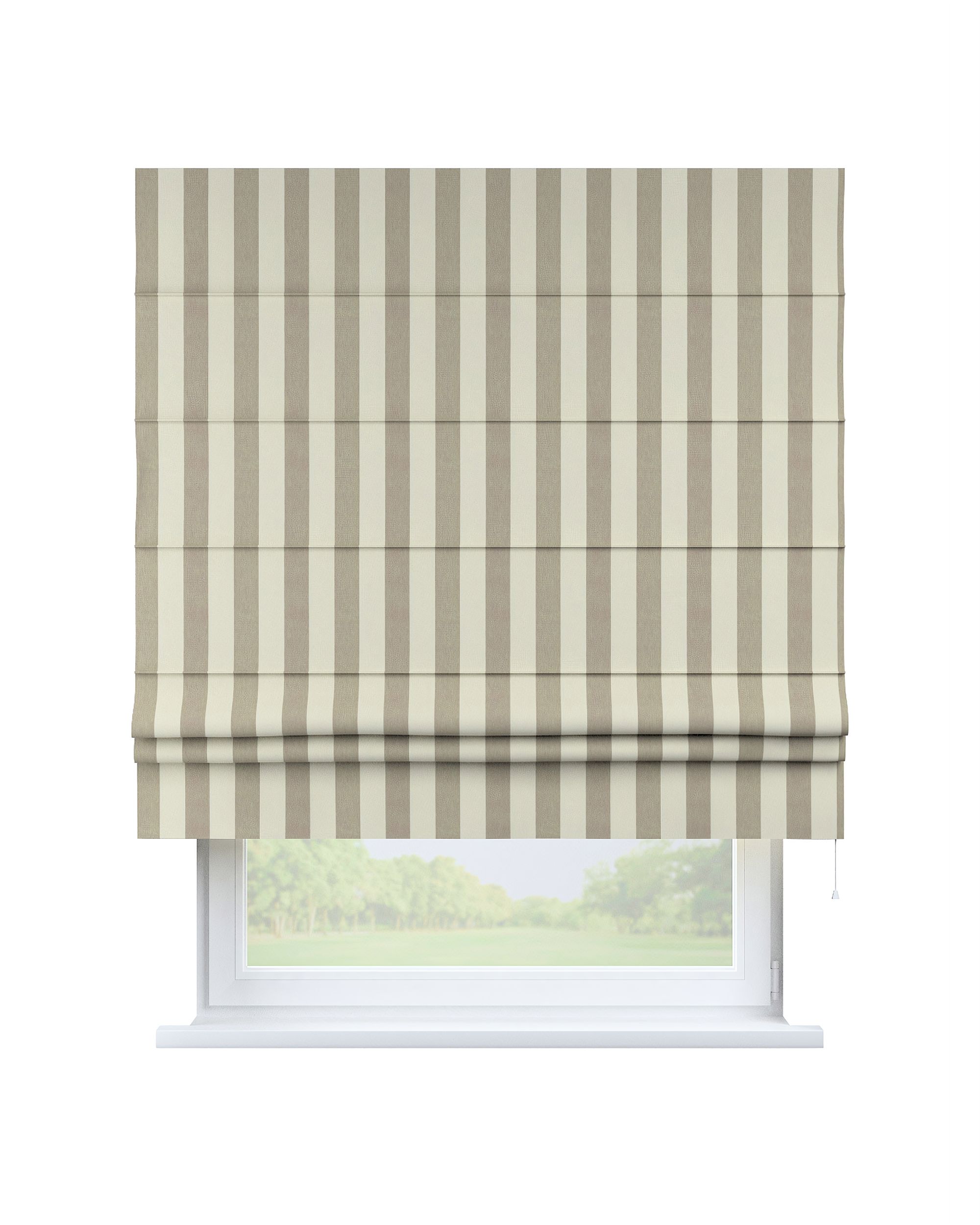 Store romain Padva couleur beige tissu à motifs