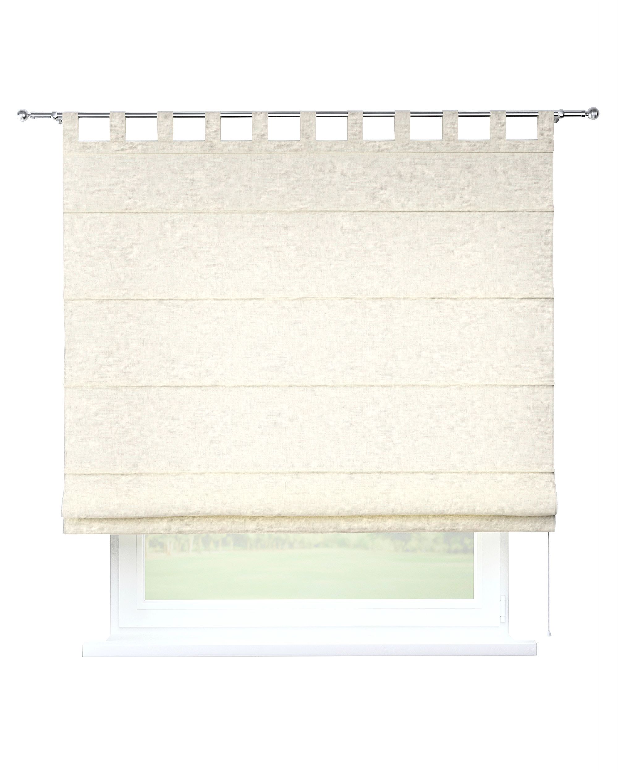 Store romain Verona couleur crème tissu tresse