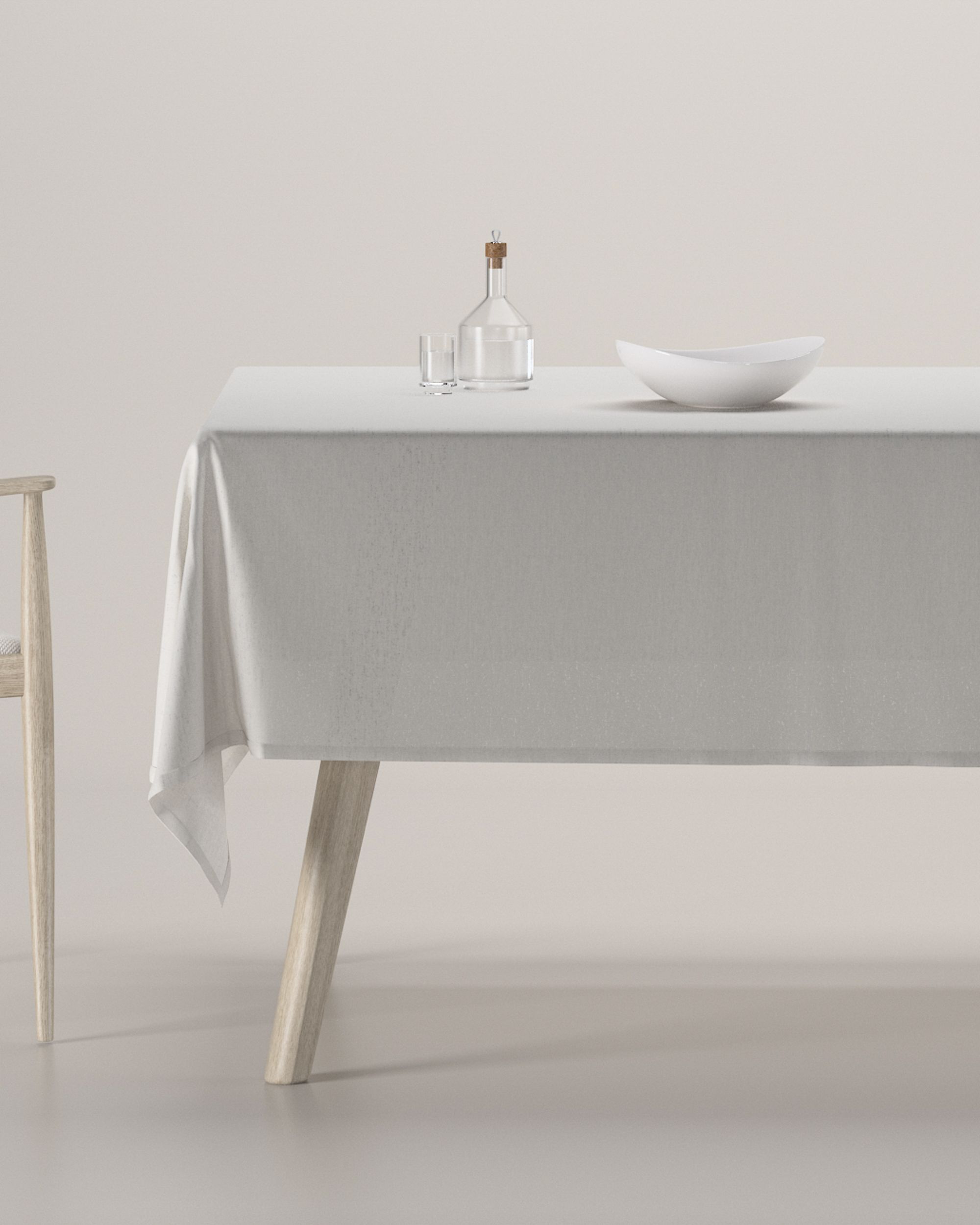 Nappe rectangulaire couleur beige