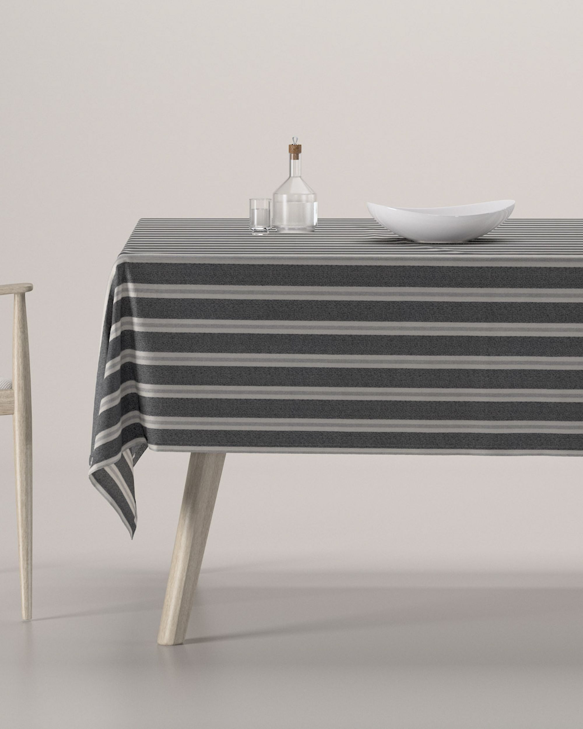 Nappe rectangulaire couleur noir tissu tresse, à motifs