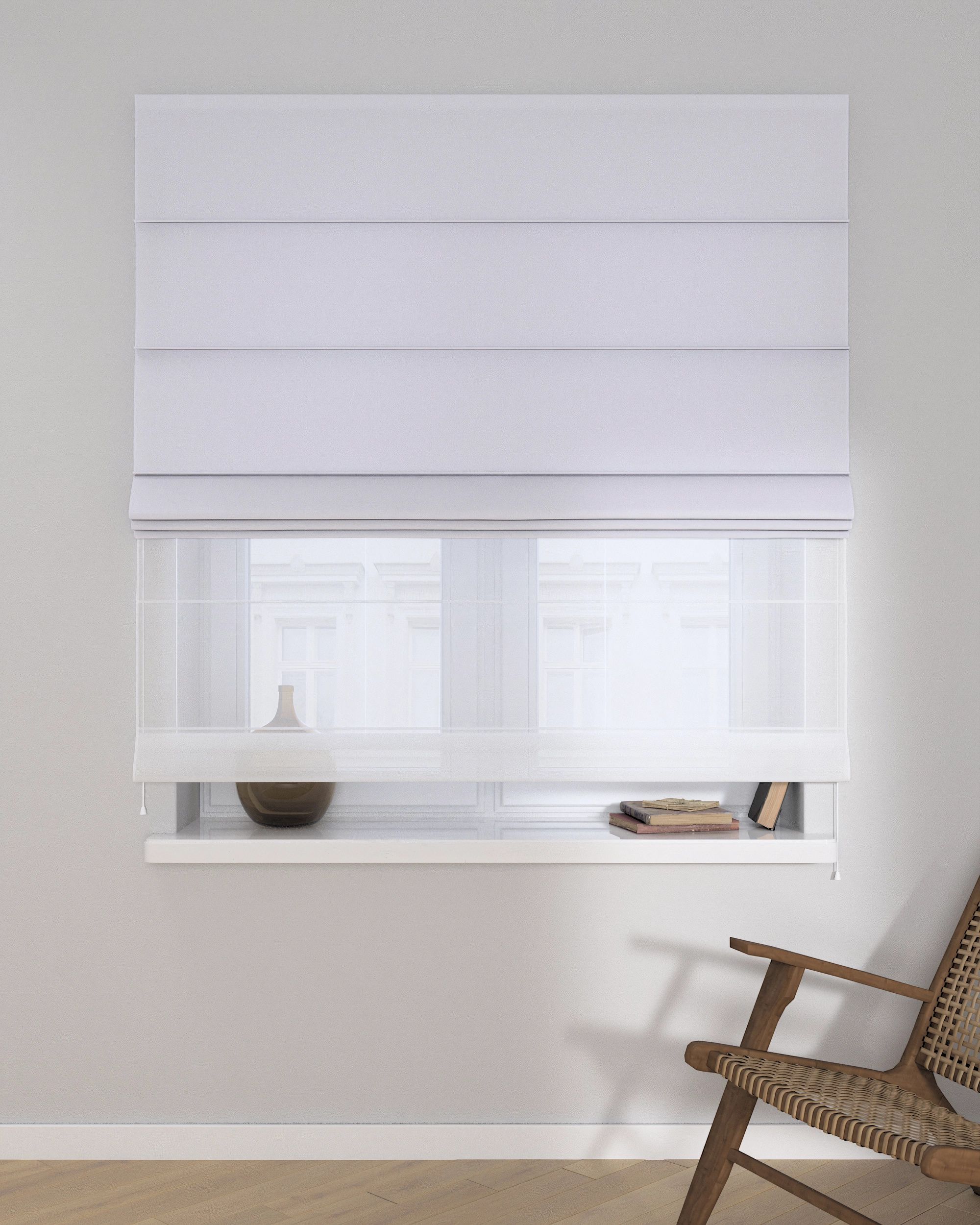 Store romain Duo couleur blanc (hover)