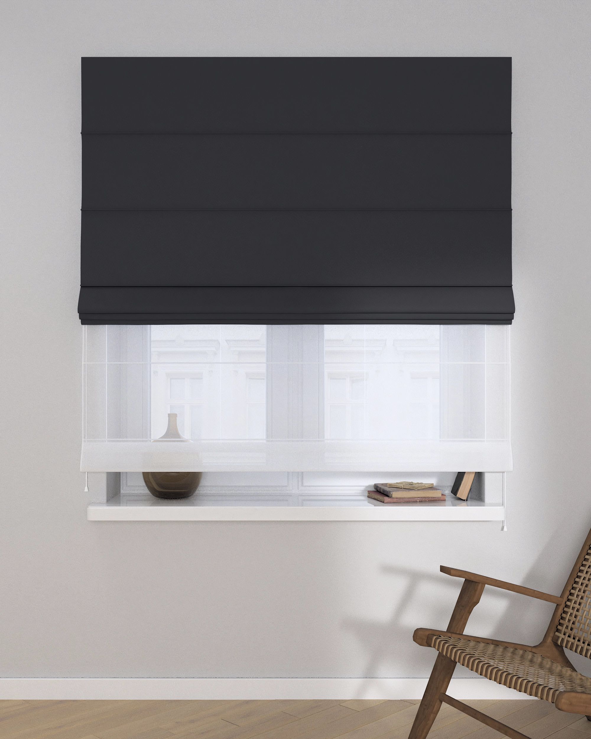 Store romain Duo couleur noir (hover)