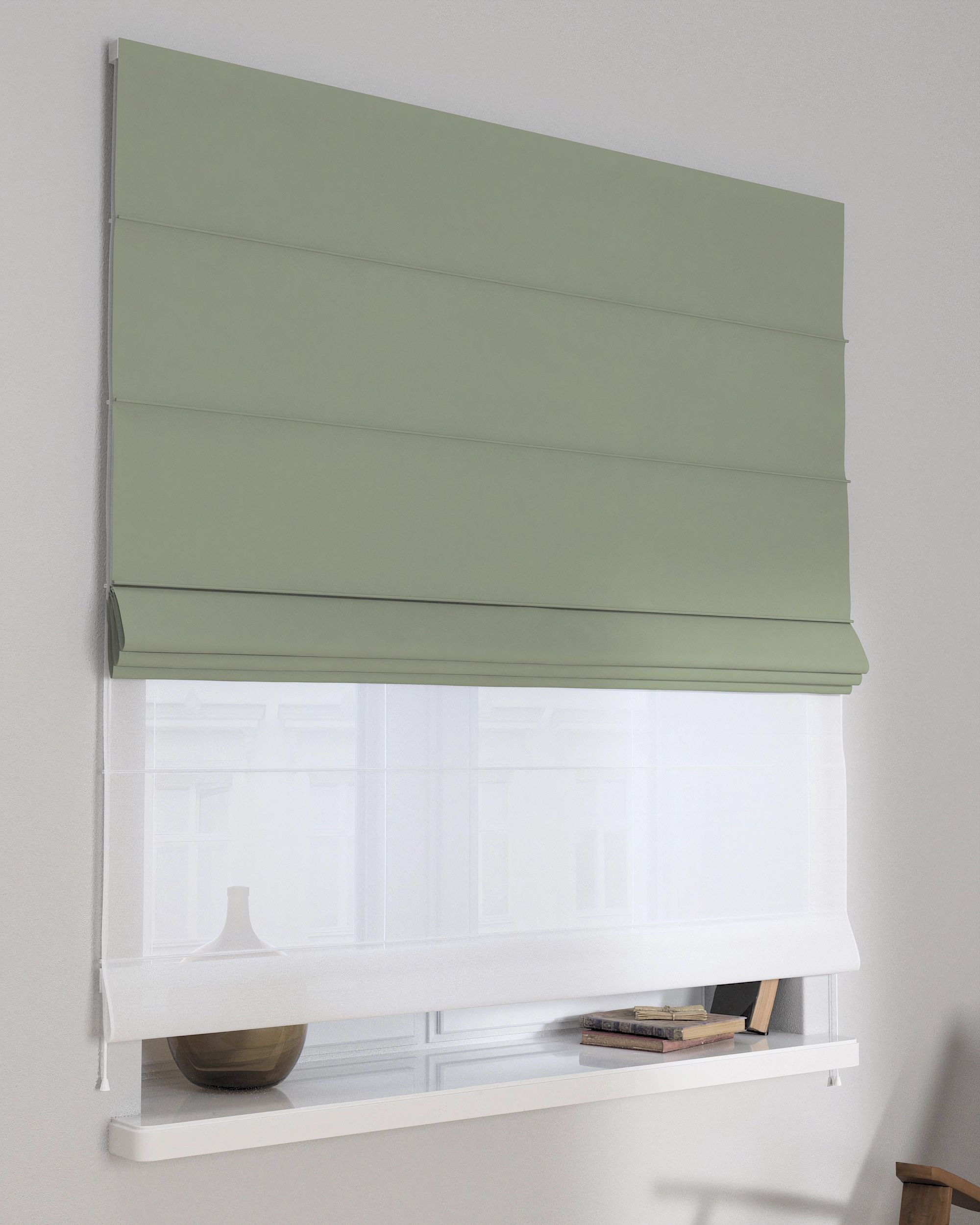 Store romain Duo couleur vert