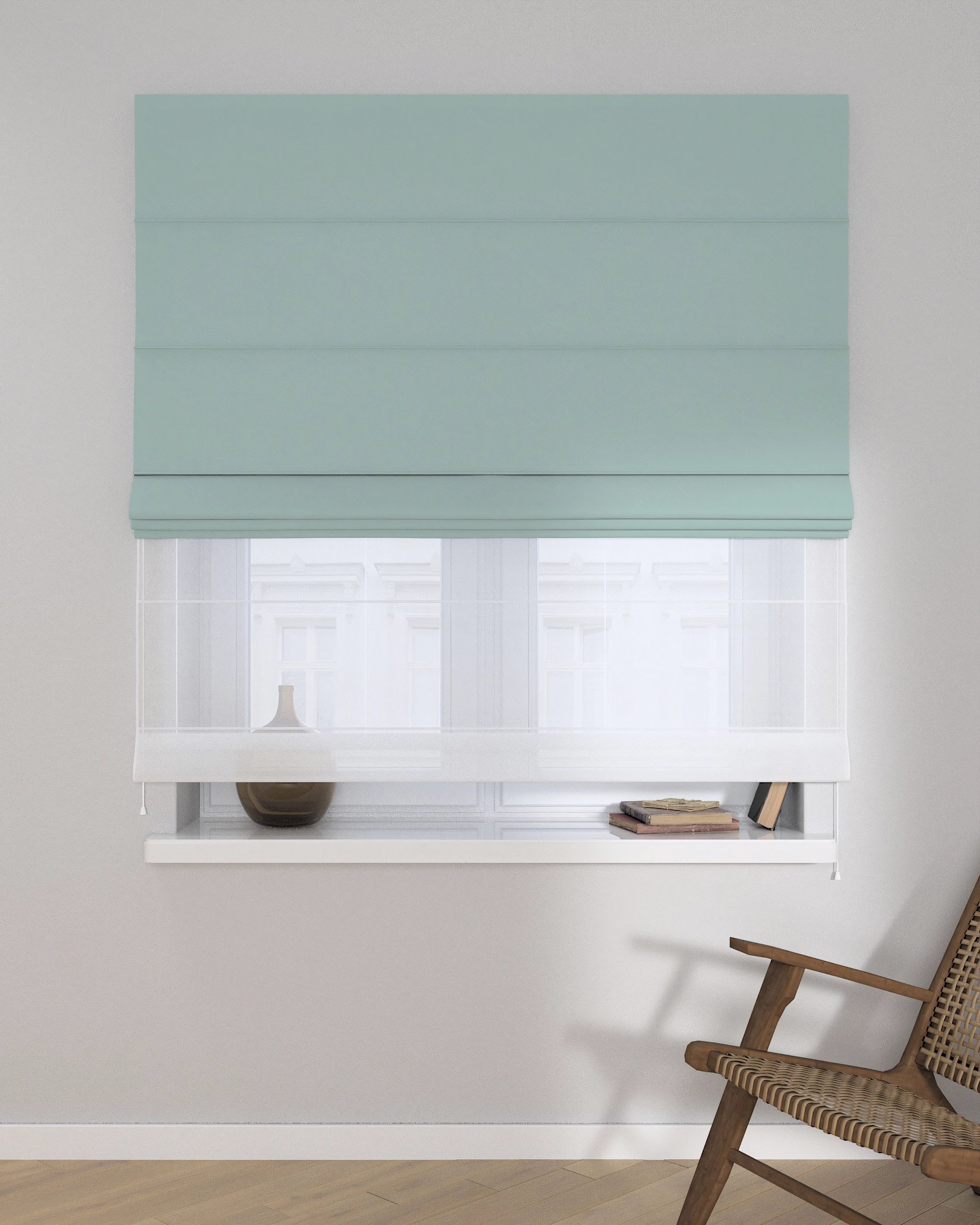 Store romain Duo couleur bleu (hover)