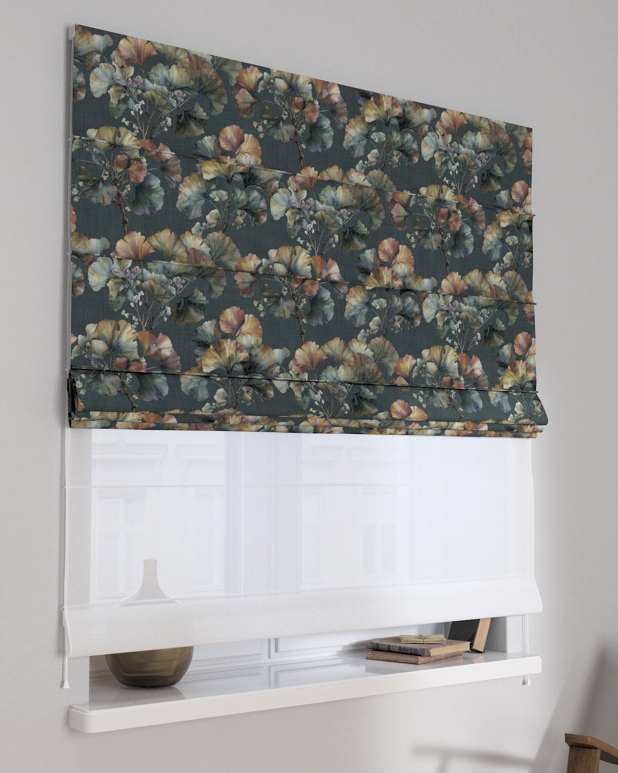 Store romain Duo couleur multicolore tissu tresse, à motifs