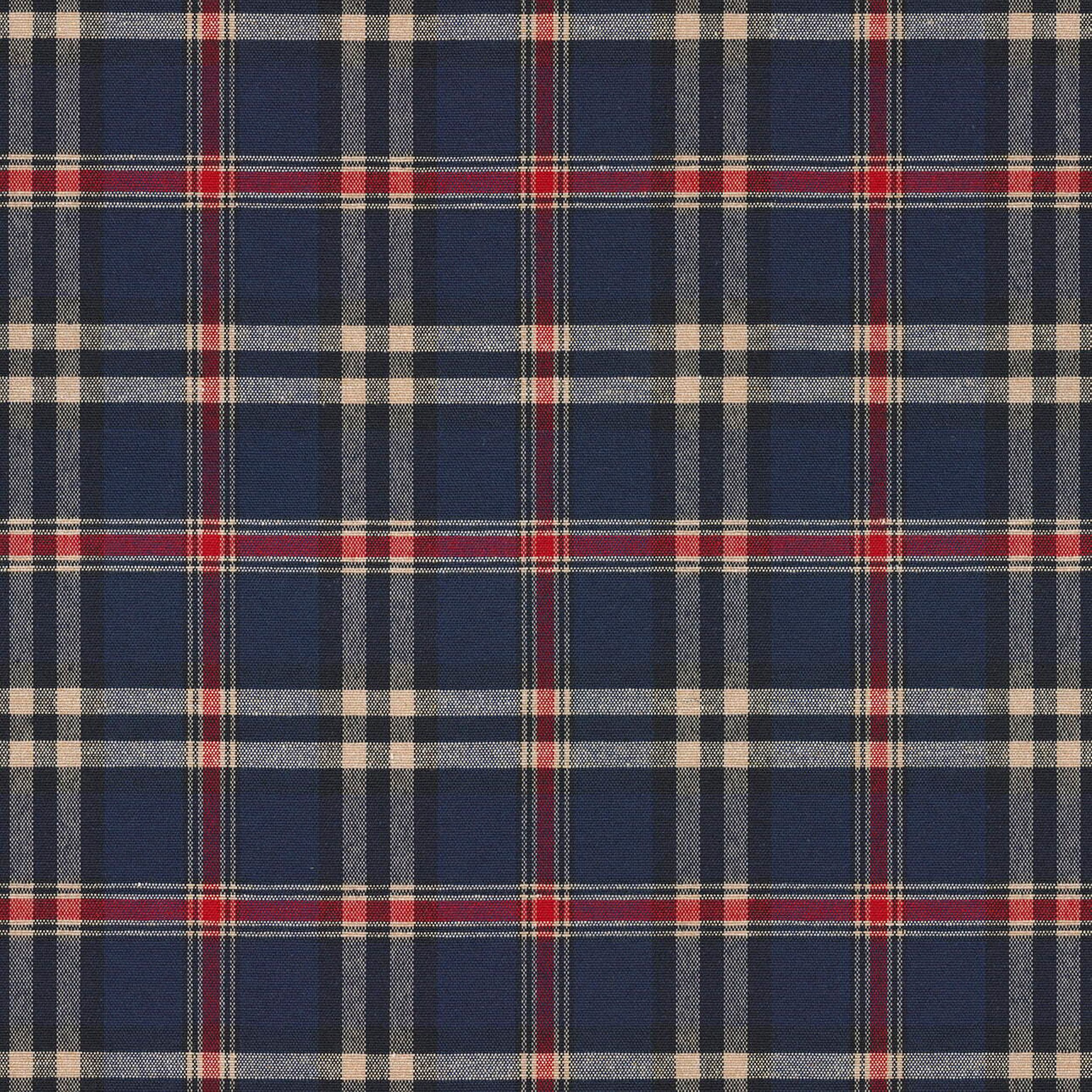 Quadro 142-68 carreaux bleu marine et rouge