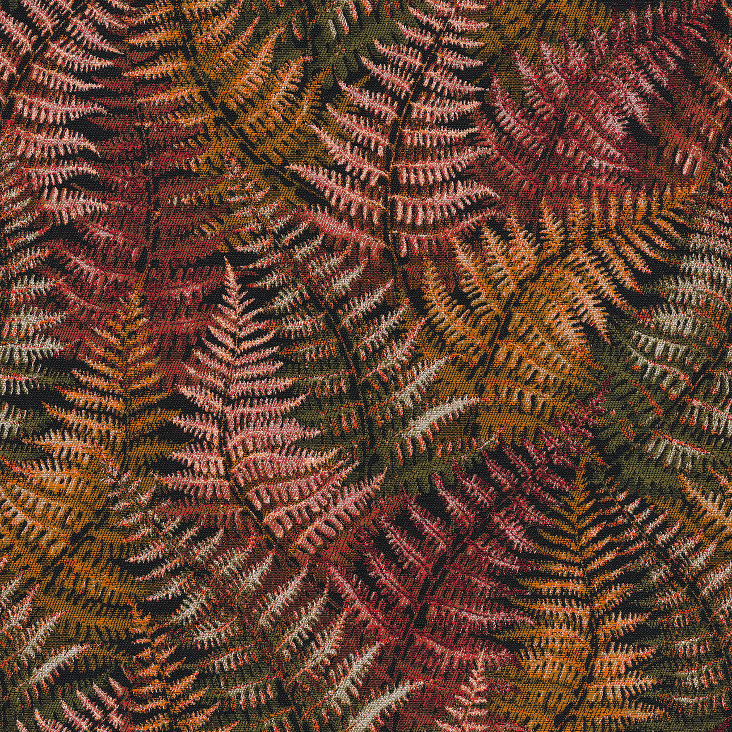 Intenso Premium 144-19 feuilles de fougère bordeaux et dorées